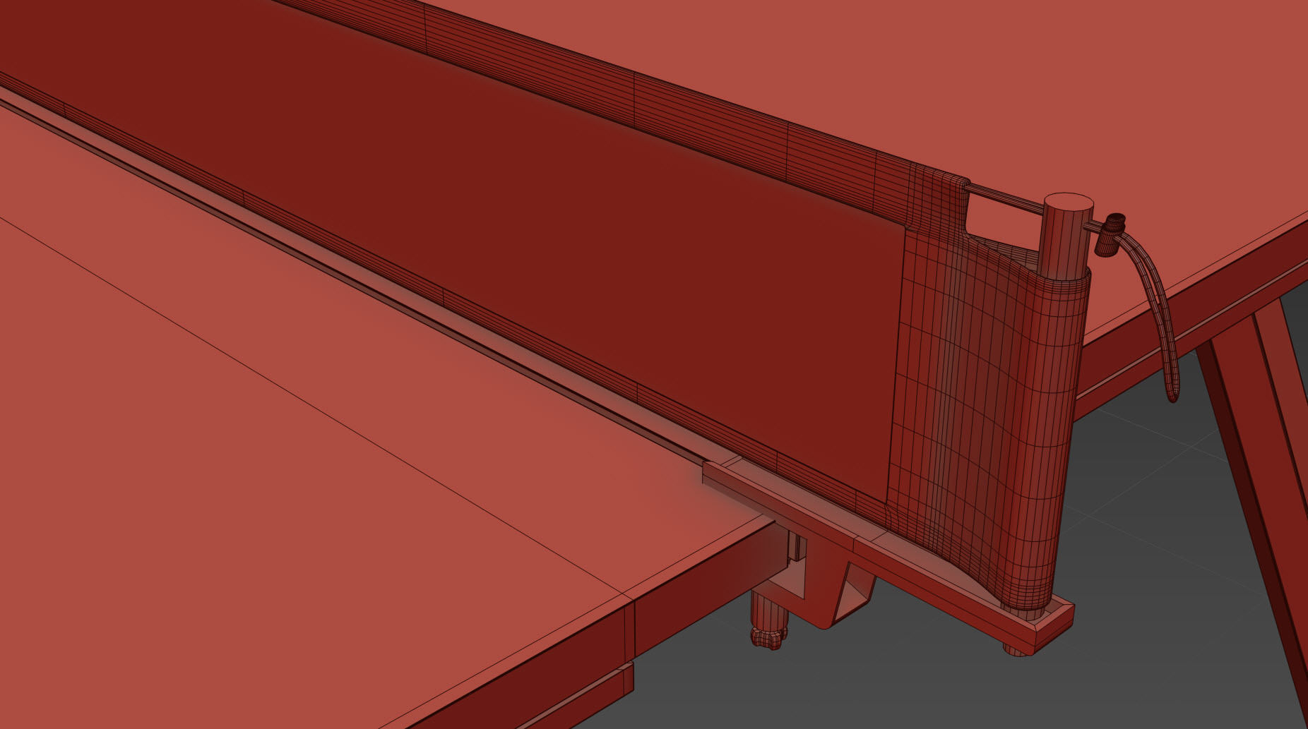 You and Me HPL Tennis Table with Accessories 3D model_9