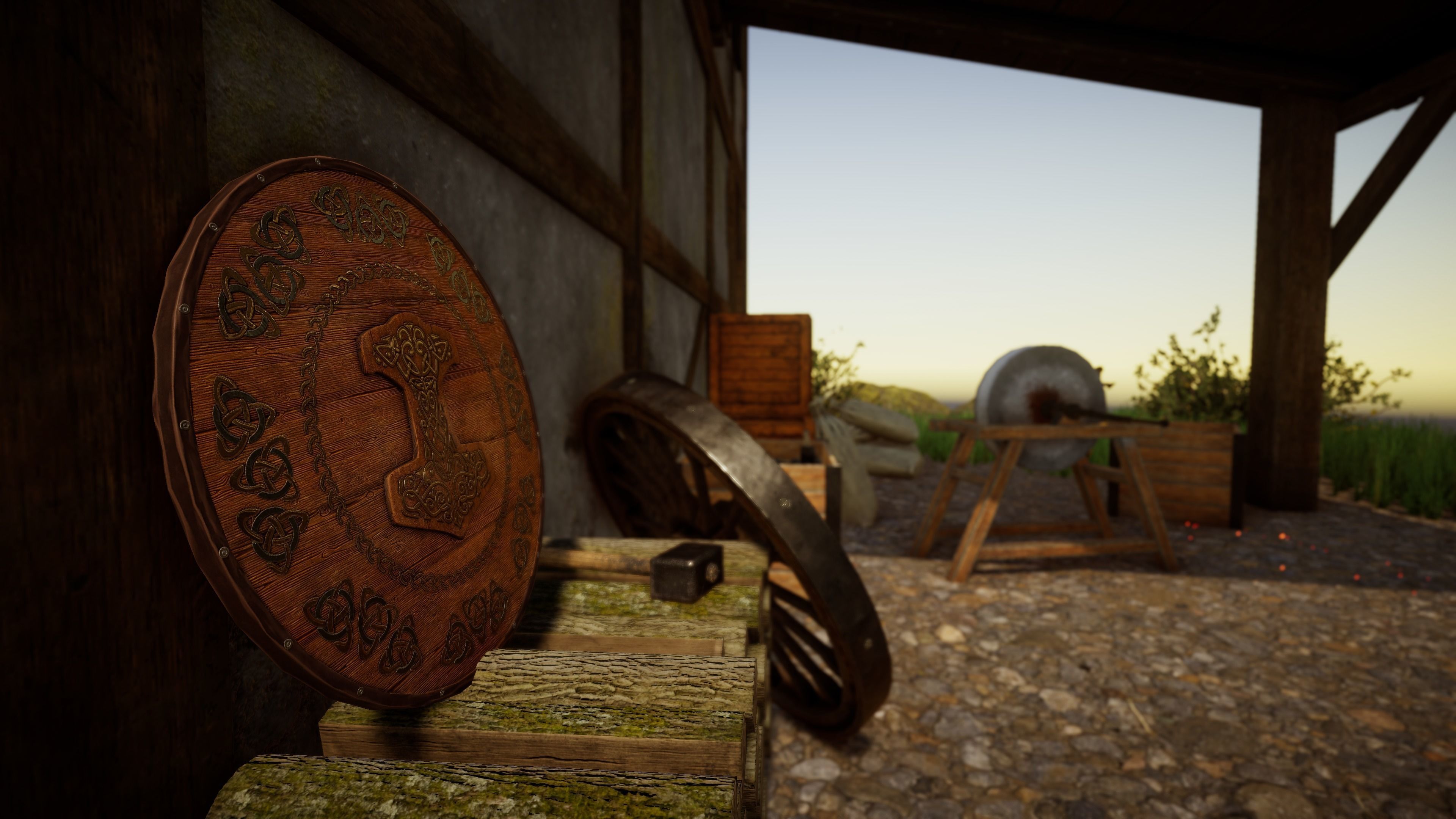 Medieval forge Low-poly 3D model_9