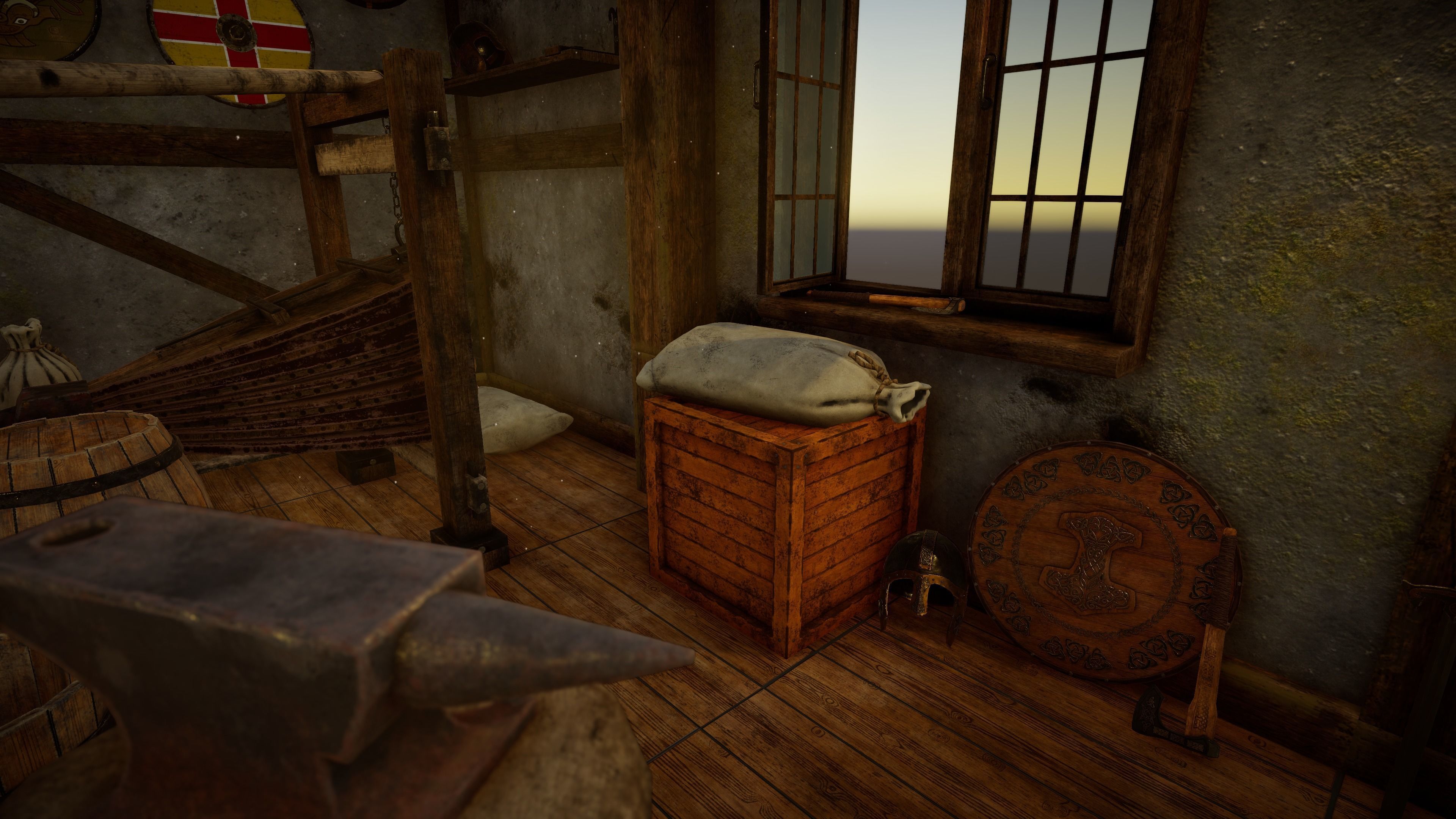 Medieval forge Low-poly 3D model_11