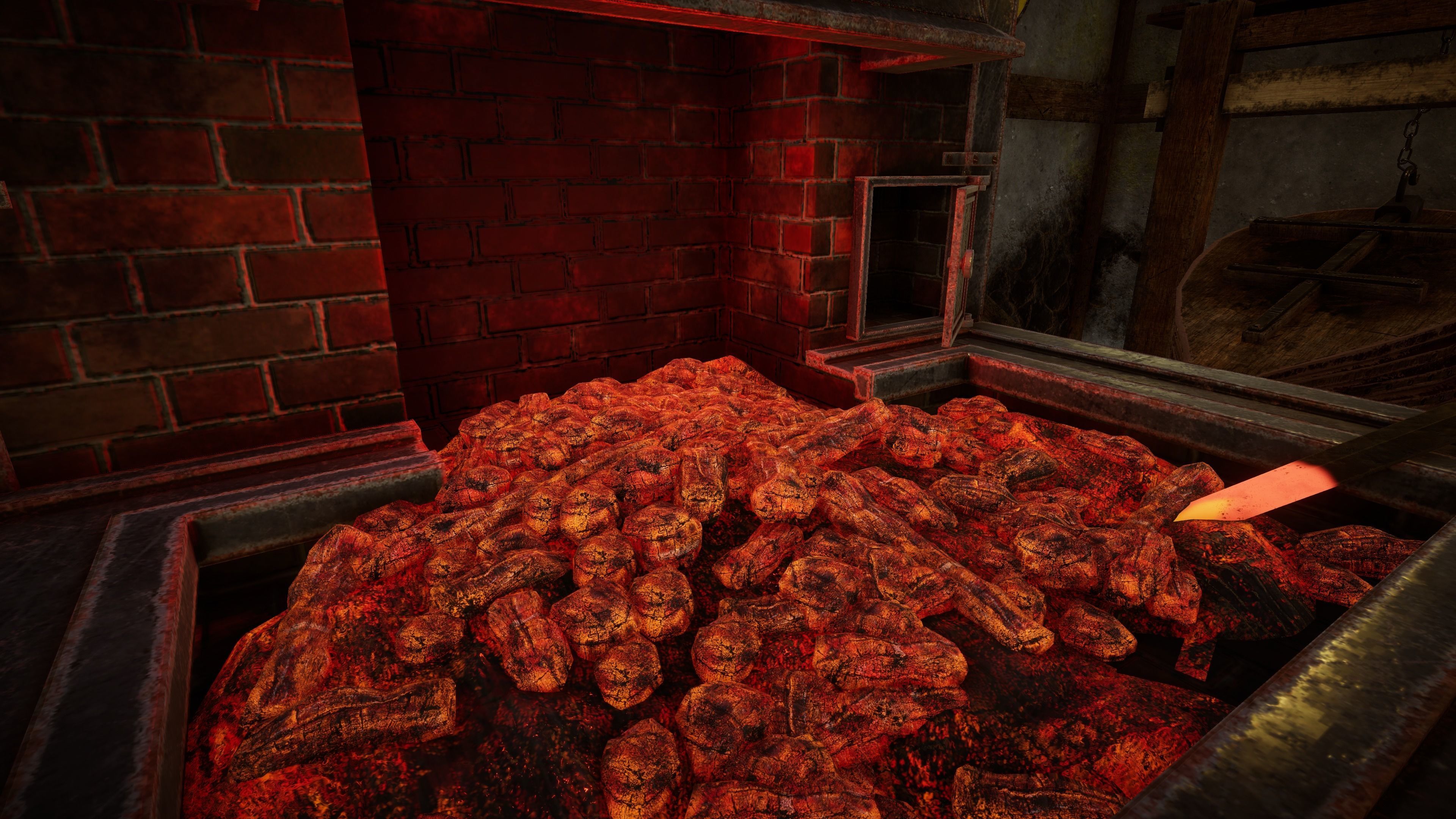 Medieval forge Low-poly 3D model_10