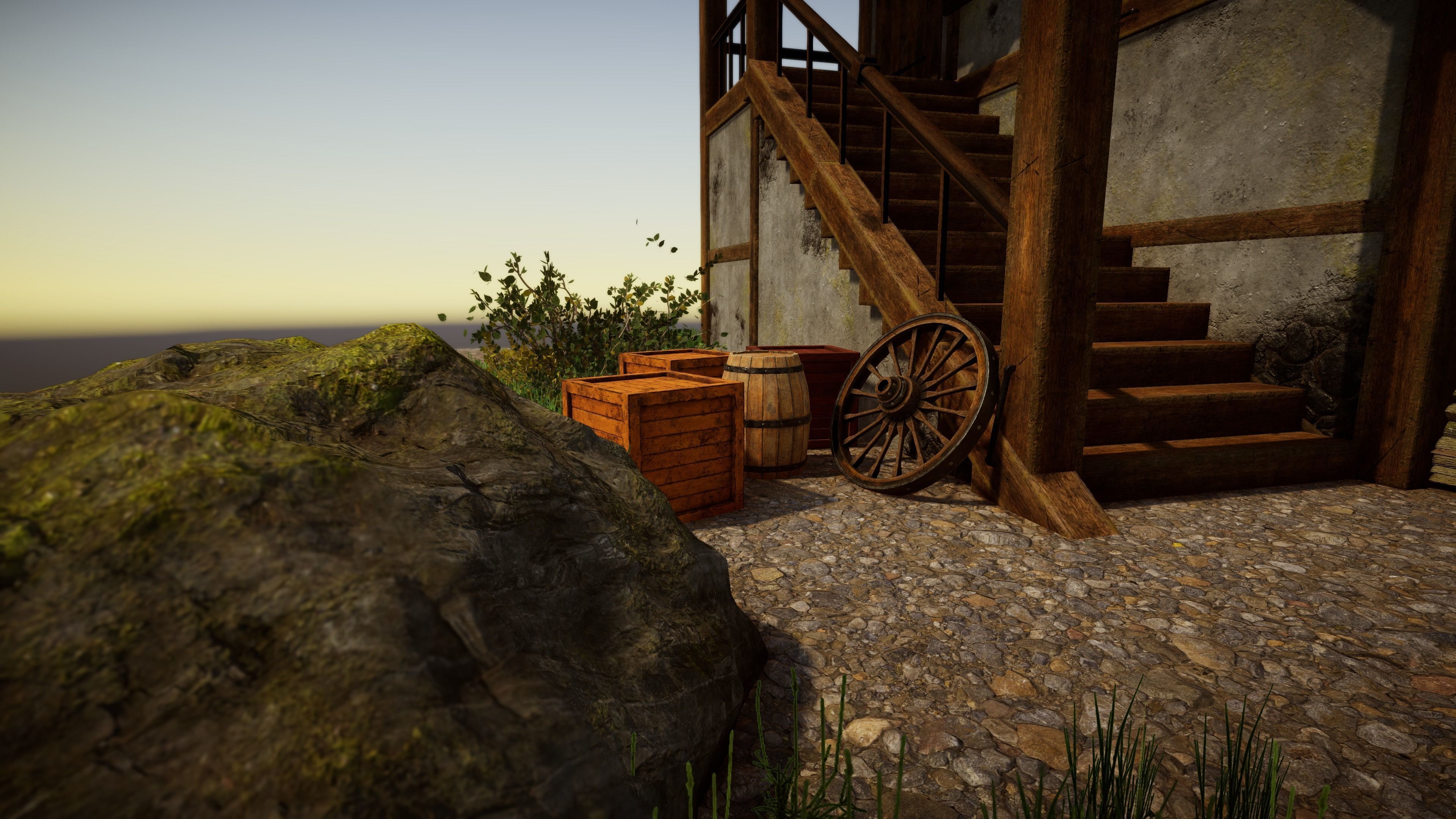 Medieval forge Low-poly 3D model_13