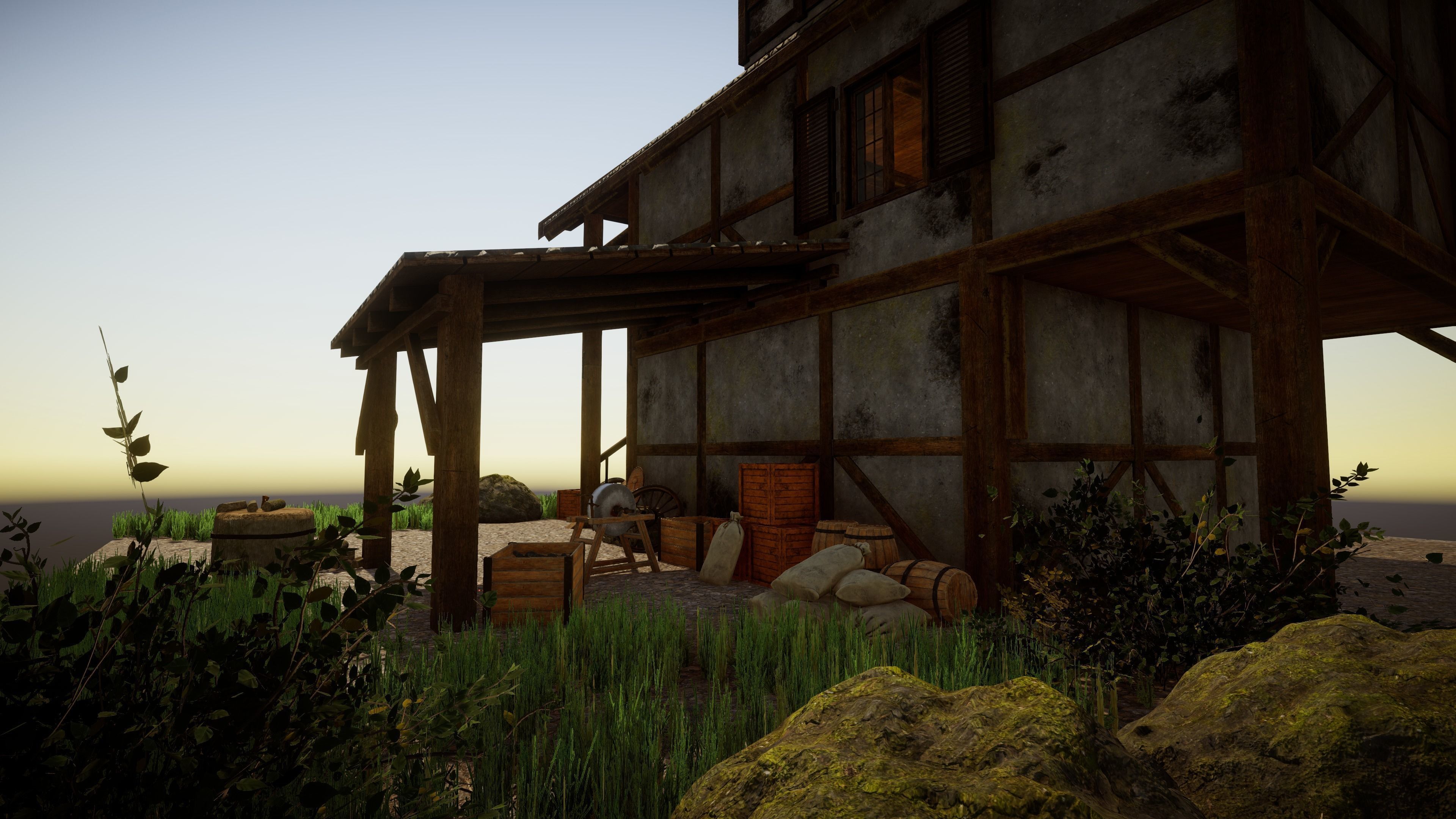 Medieval forge Low-poly 3D model_3