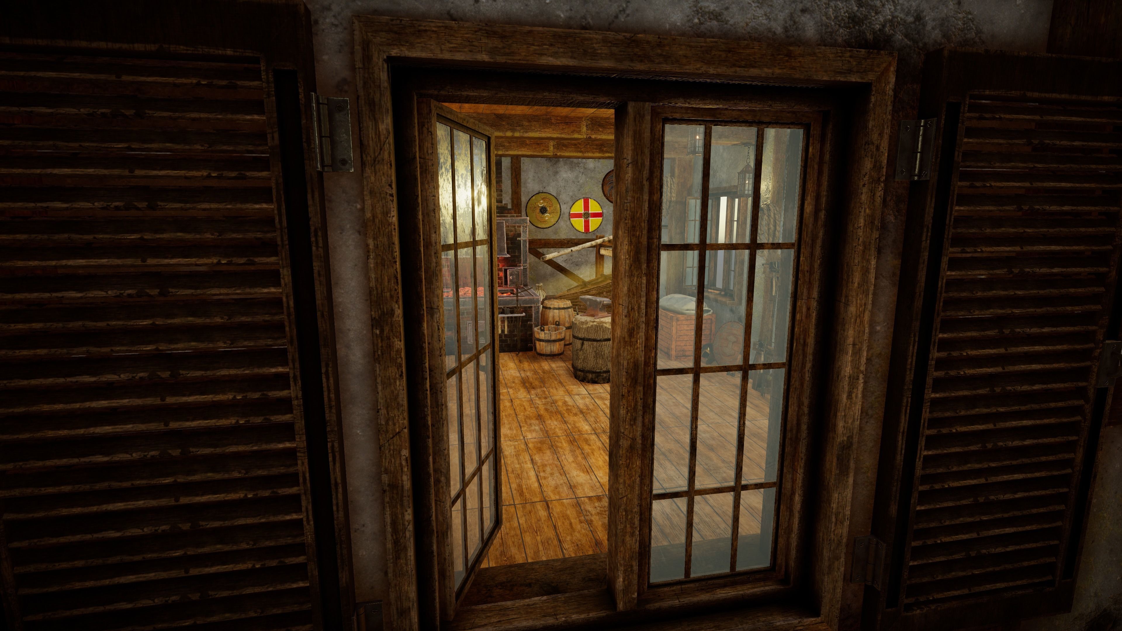 Medieval forge Low-poly 3D model_8