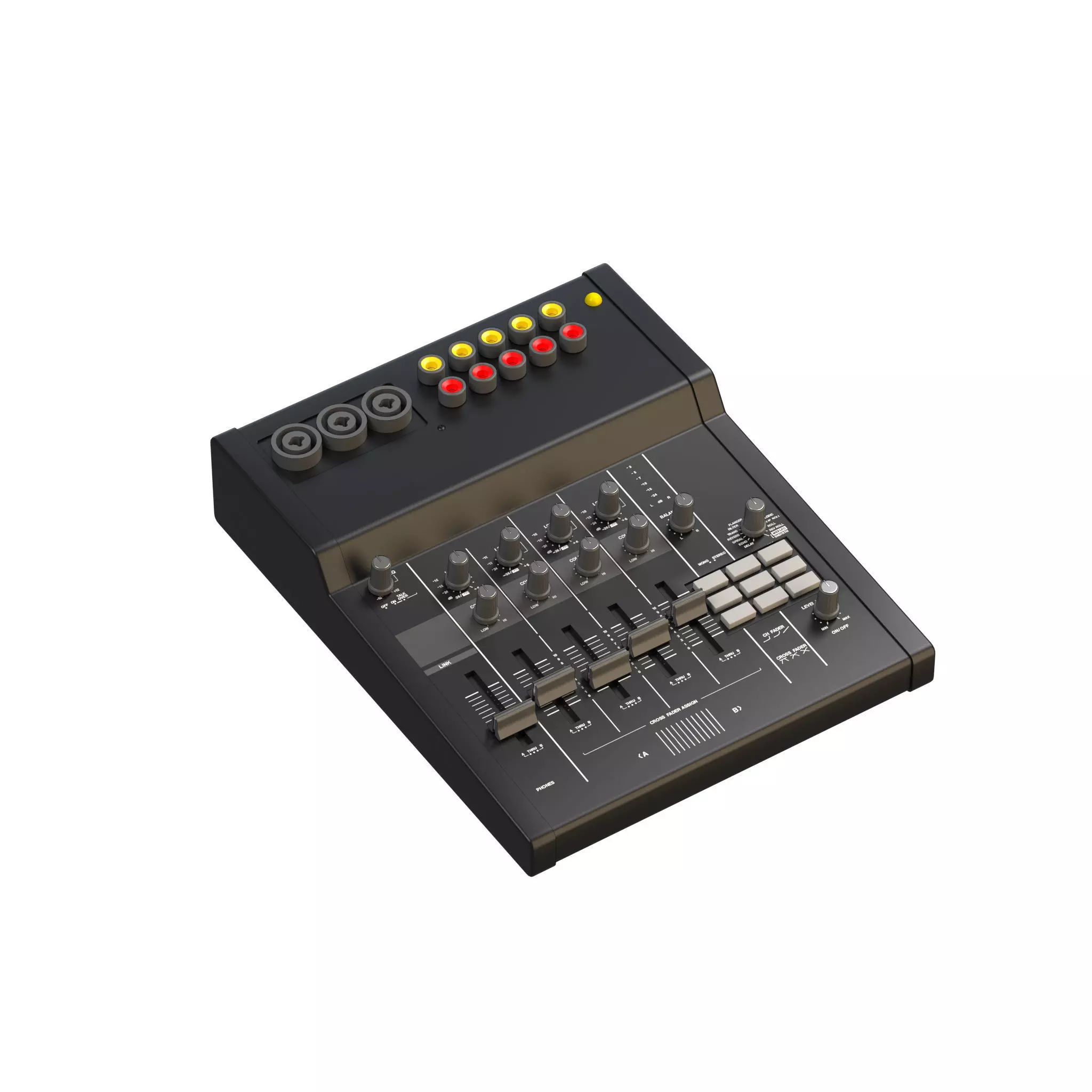 Audio mixing console  3D model_0