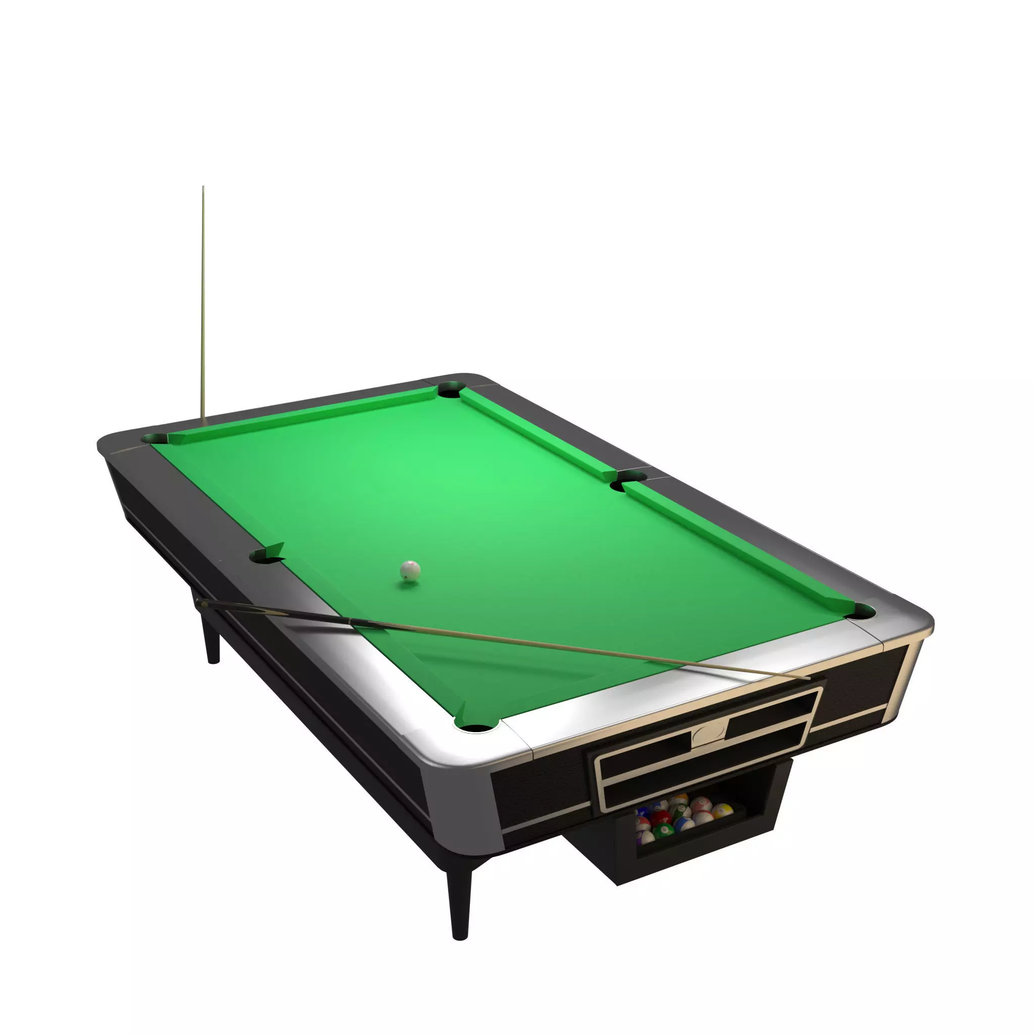Pool table 3D model