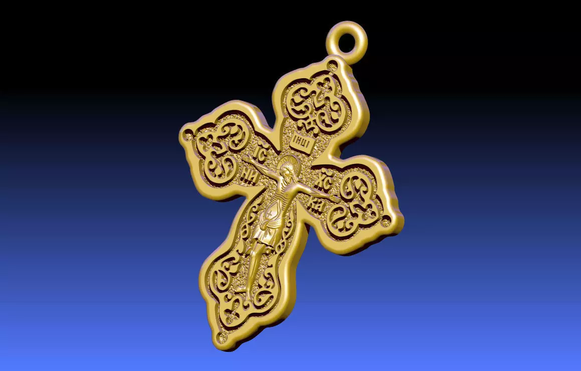 Cross ortodox  3D print model 3D model_0
