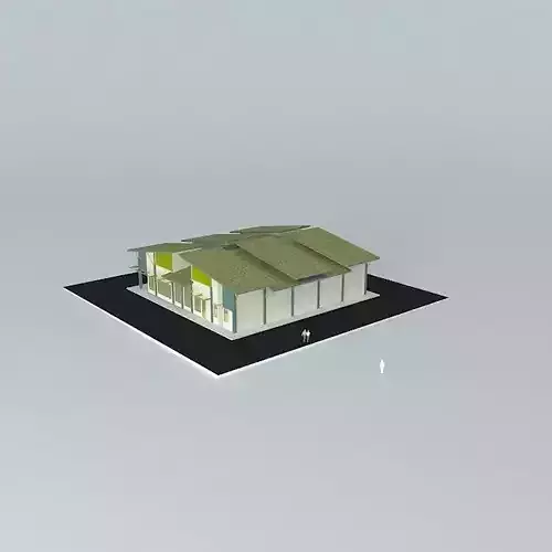 Cafeteria building with roof