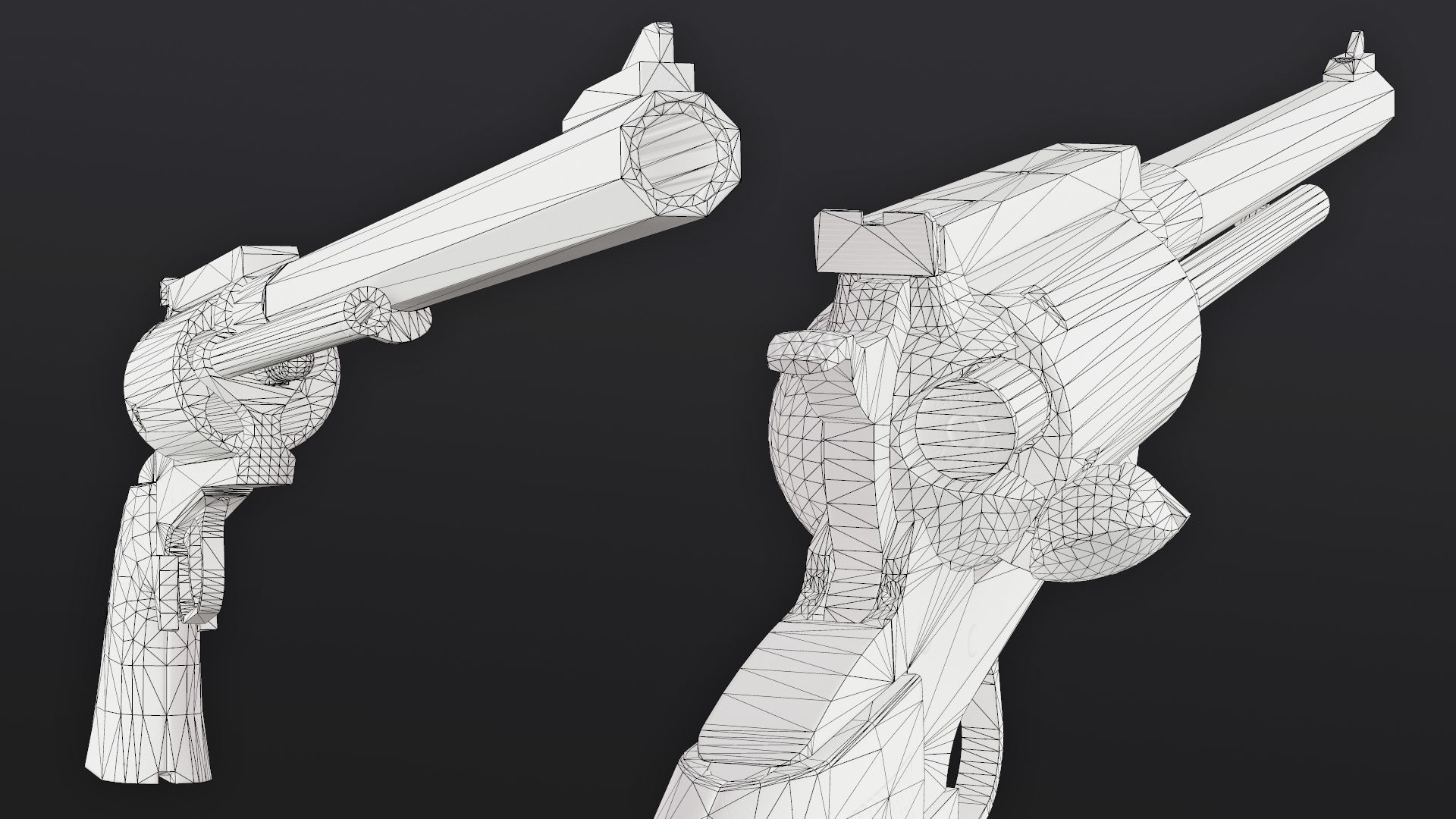 Magnum Research BFR Revolver Low-poly 3D model_10