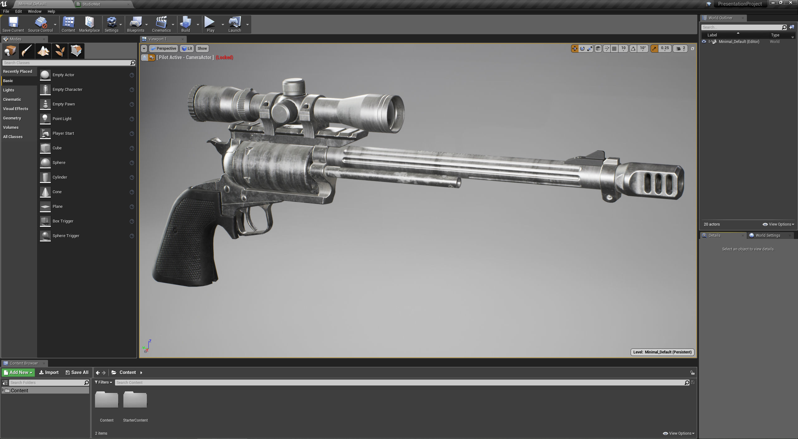 Magnum Research BFR Revolver Low-poly 3D model_13