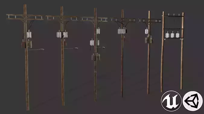 Power Kit Low-poly 3D model Power Kit Low-poly 3D model