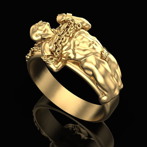 Ring Tearing the Shackles 3D print model