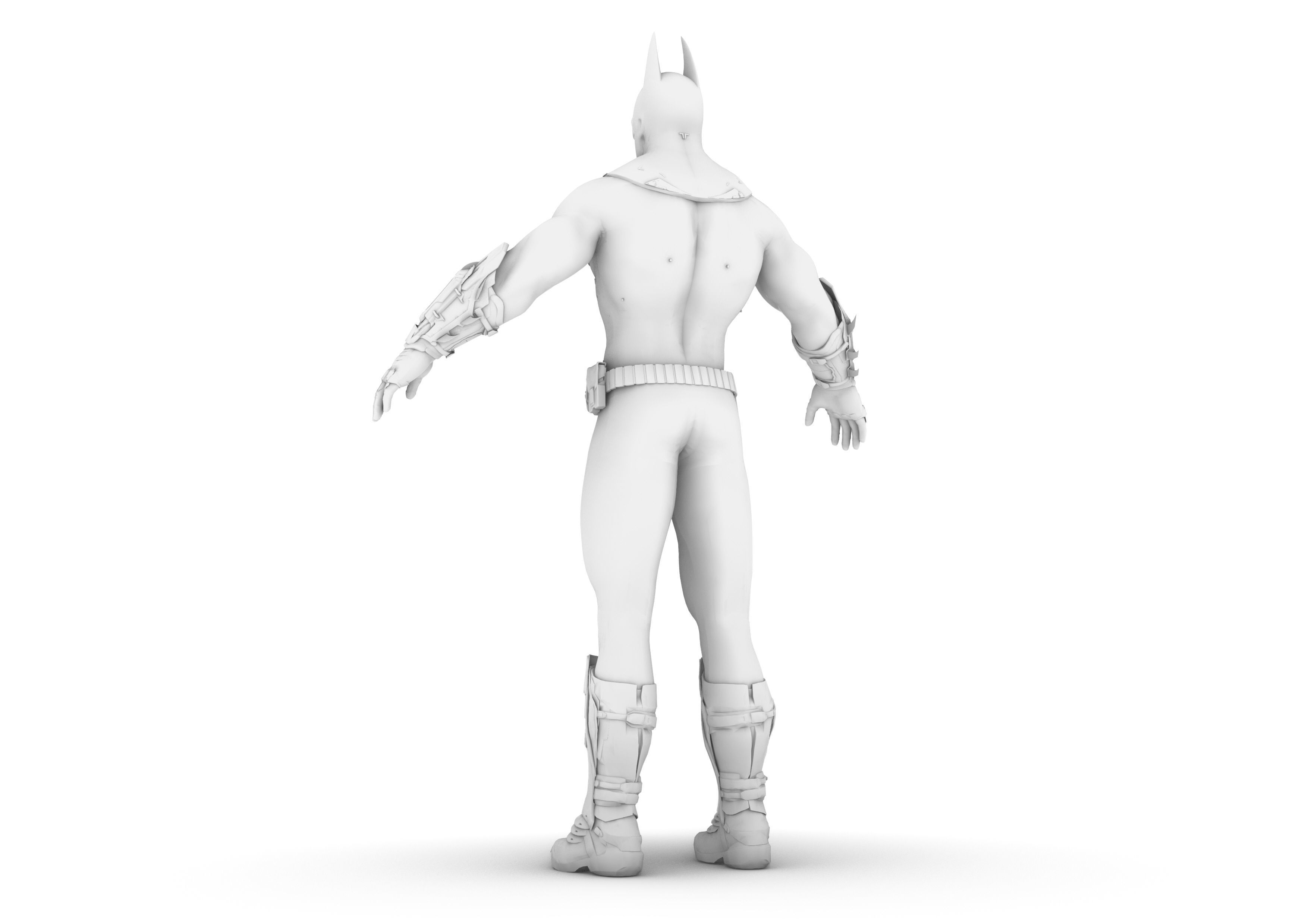 Batman costume 3D model_22