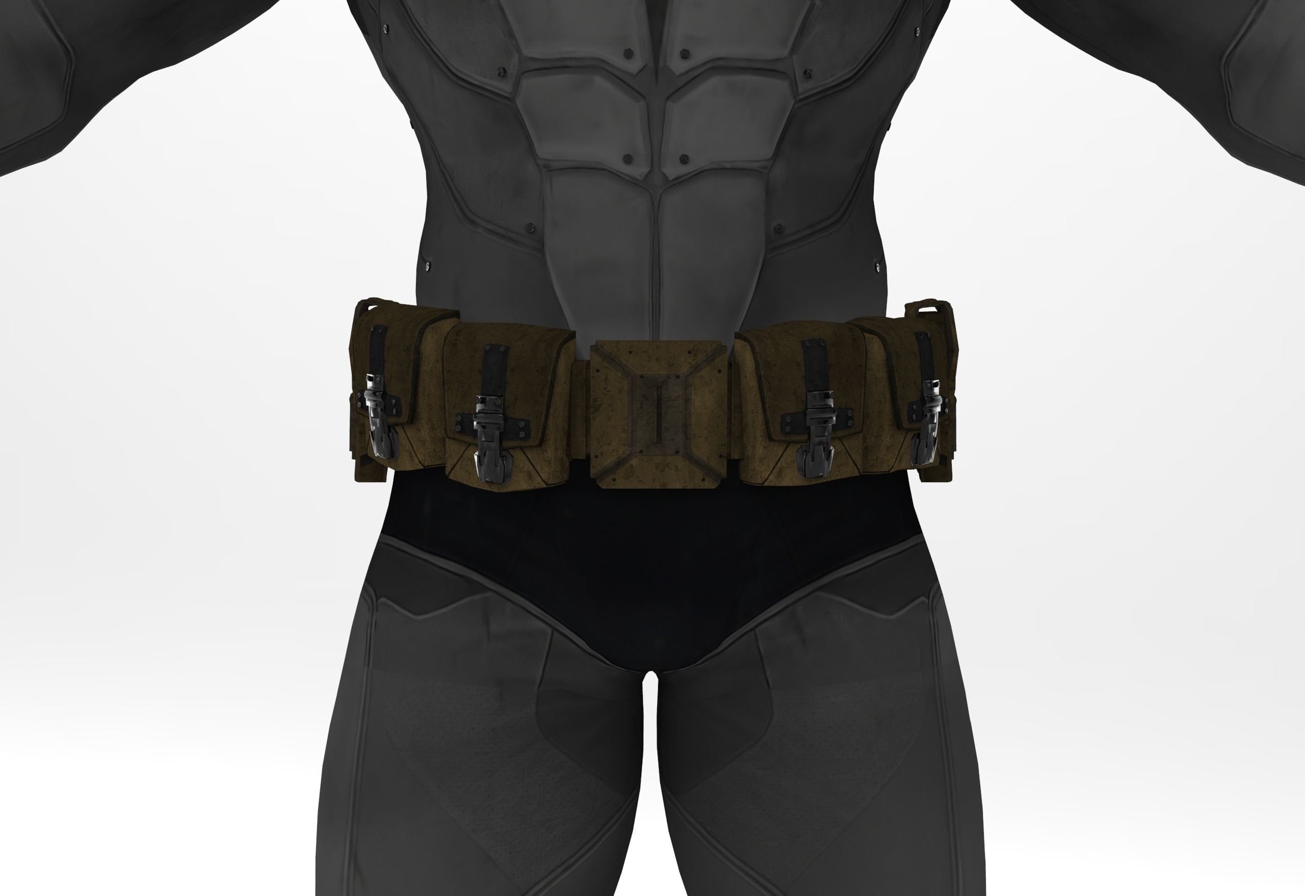 Batman costume 3D model_15