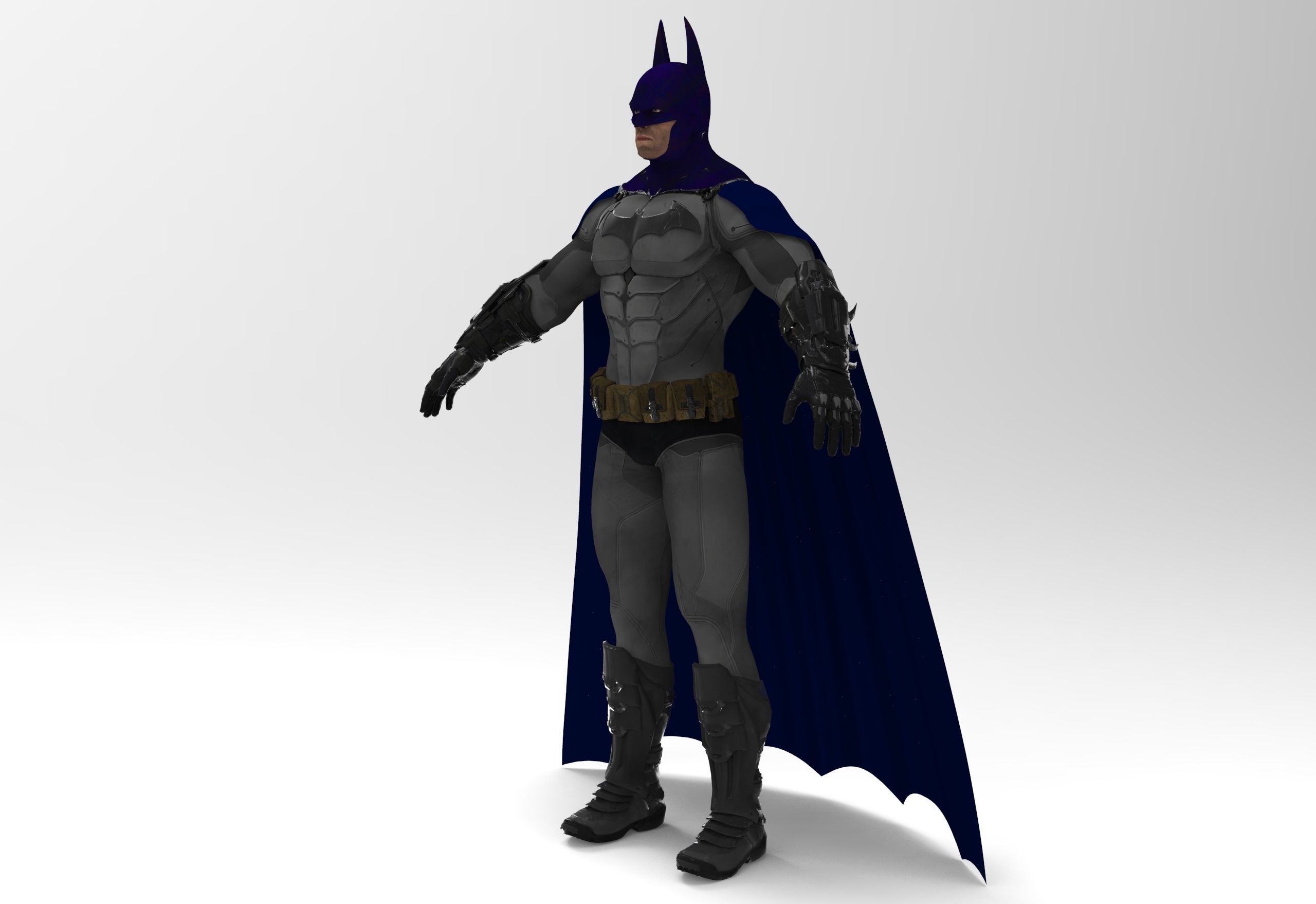 Batman costume 3D model_8