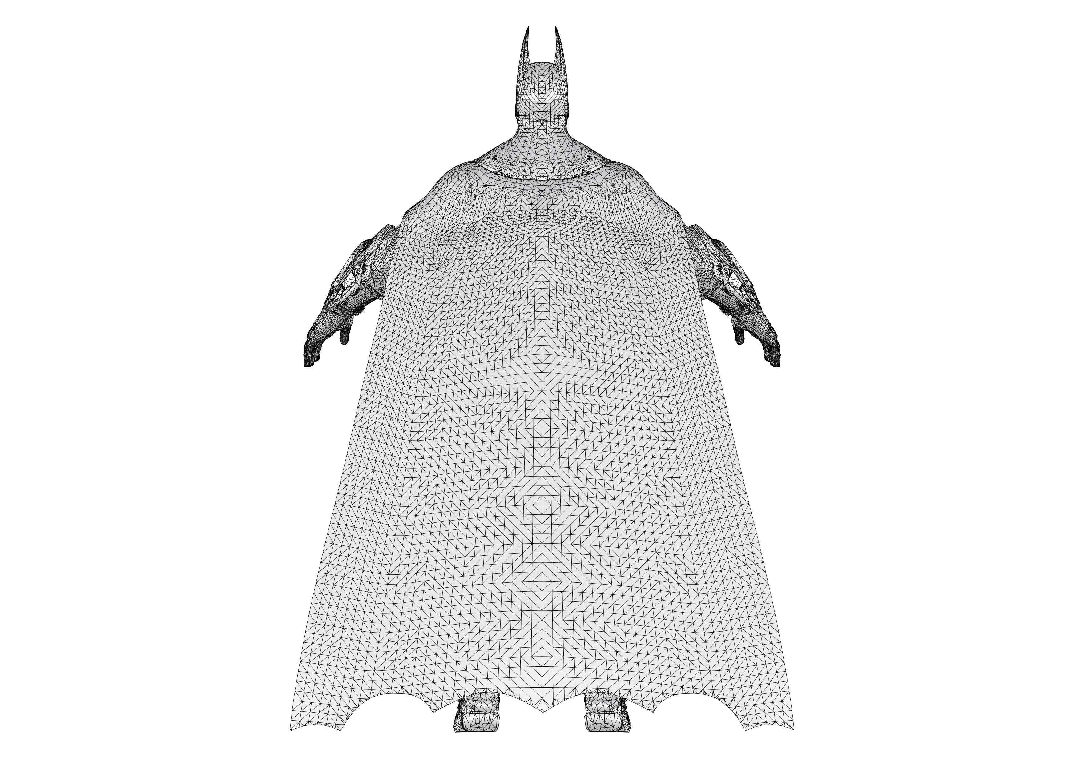Batman costume 3D model_19