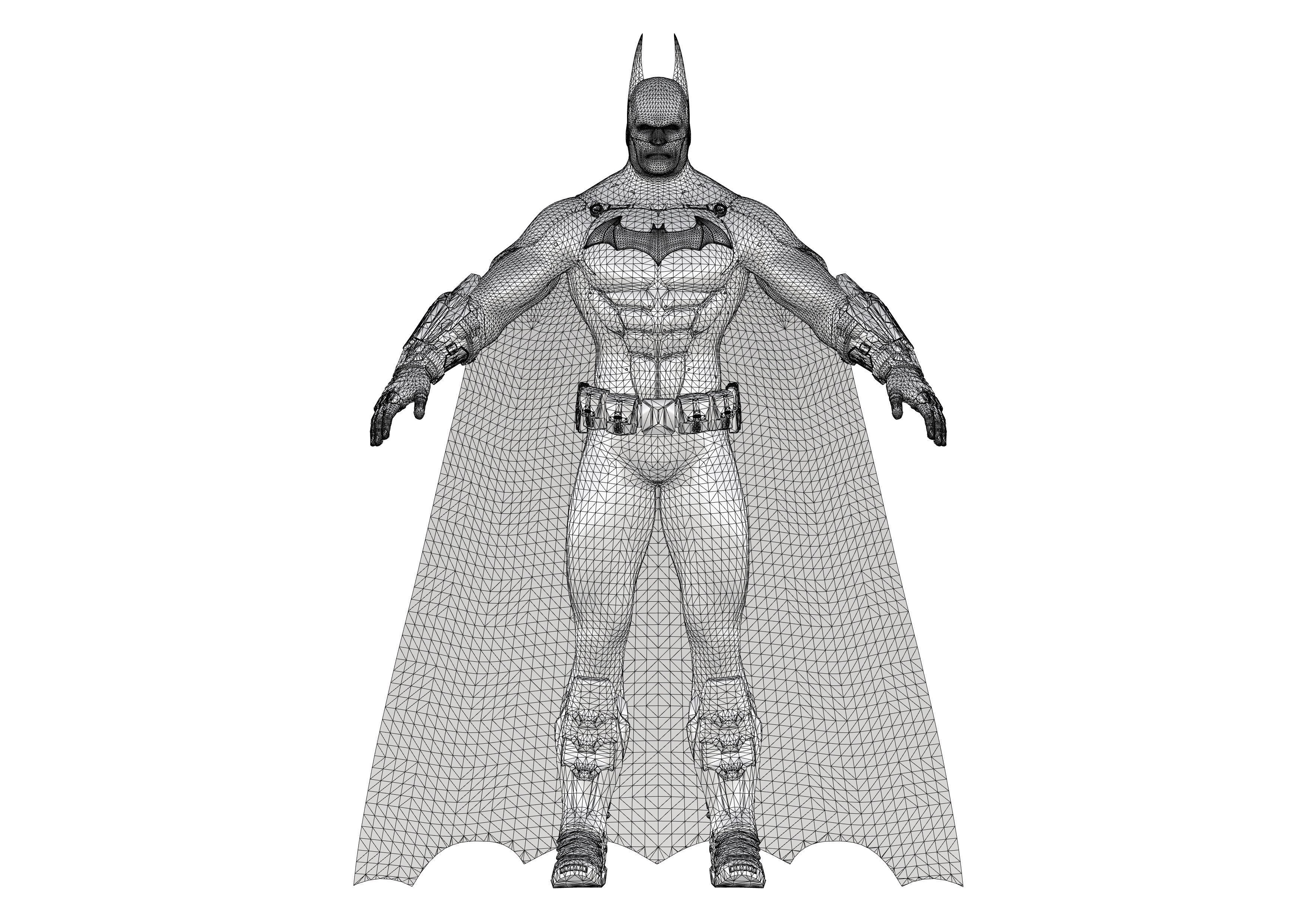 Batman costume 3D model_17