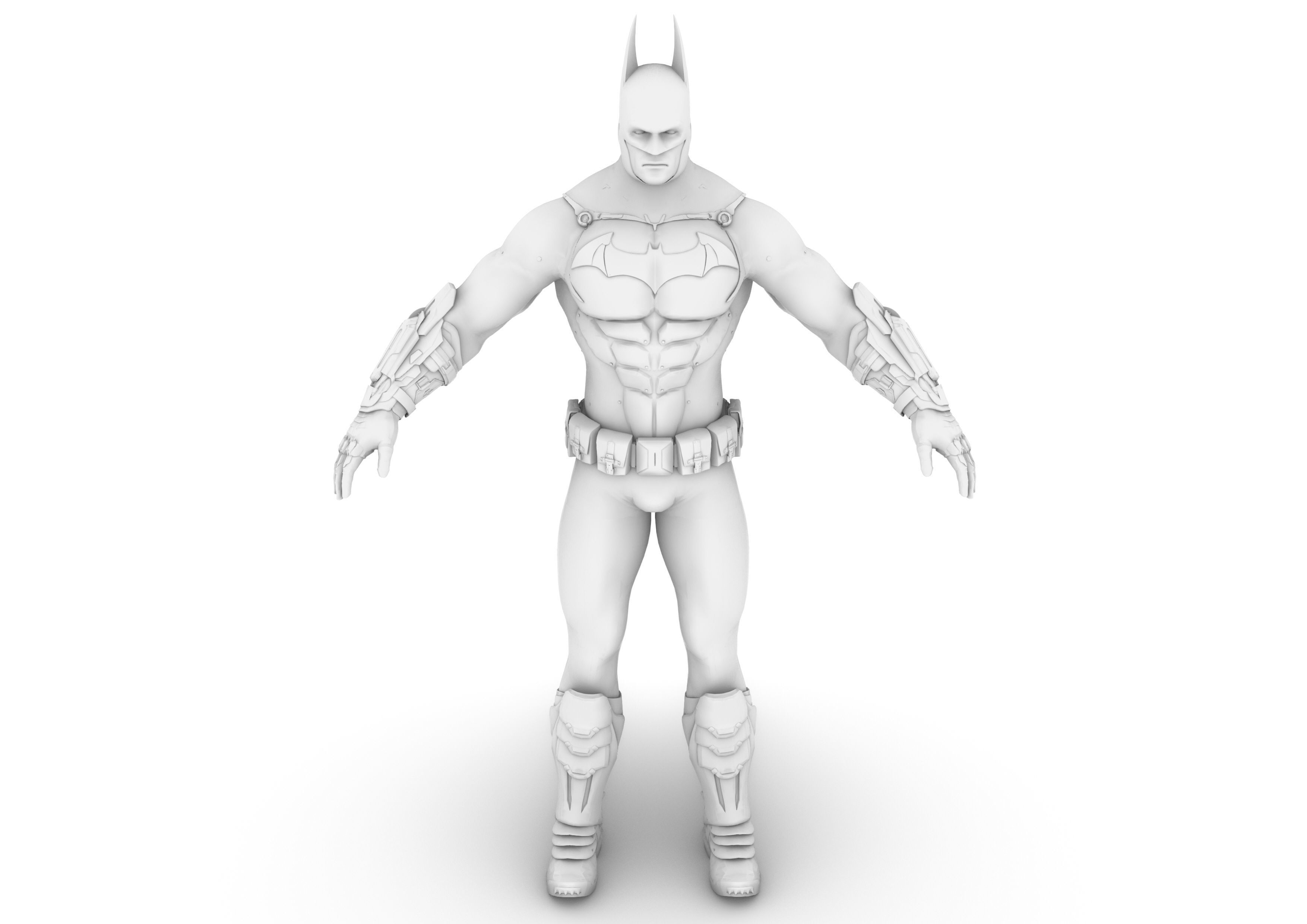 Batman costume 3D model_24