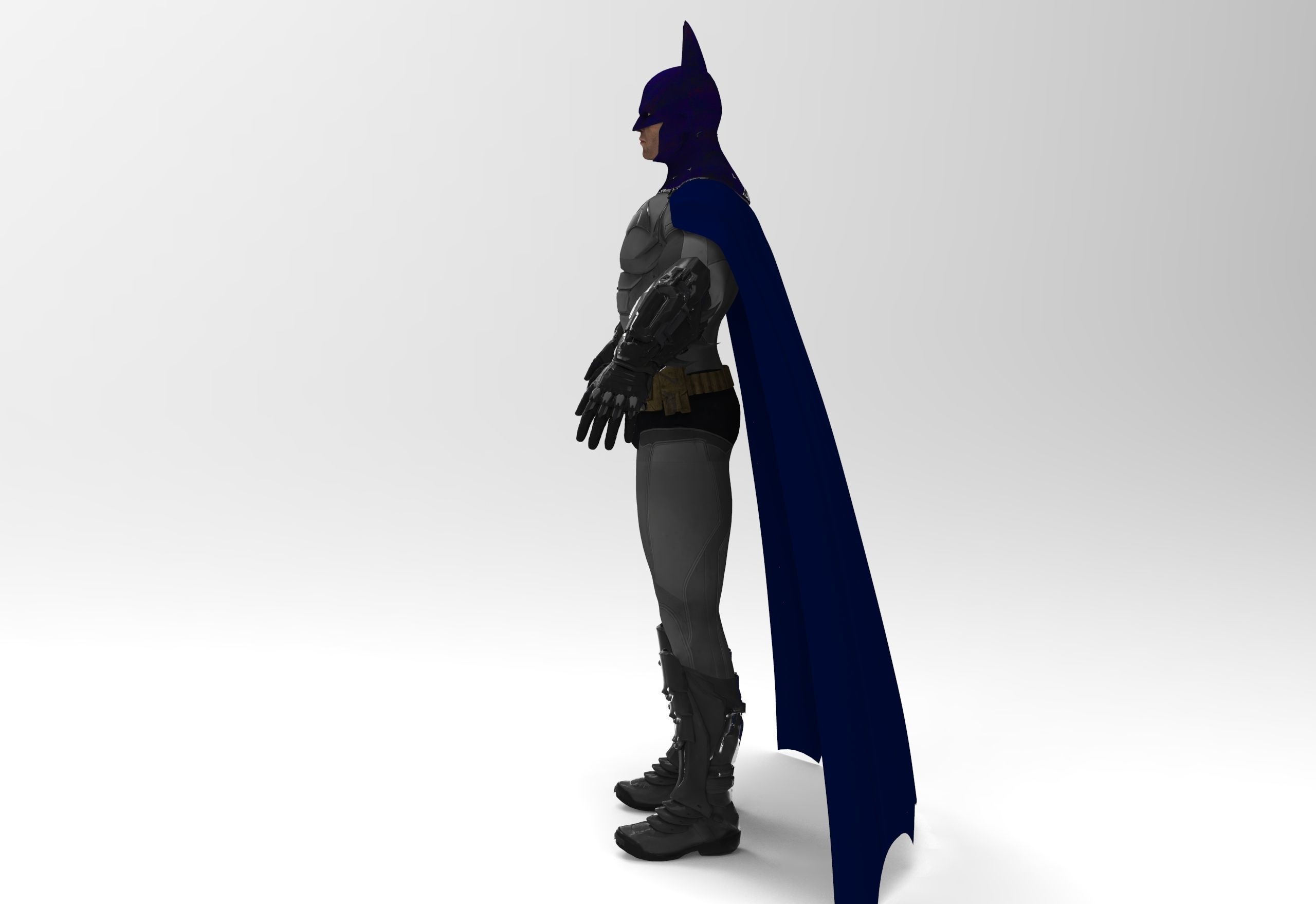 Batman costume 3D model_9