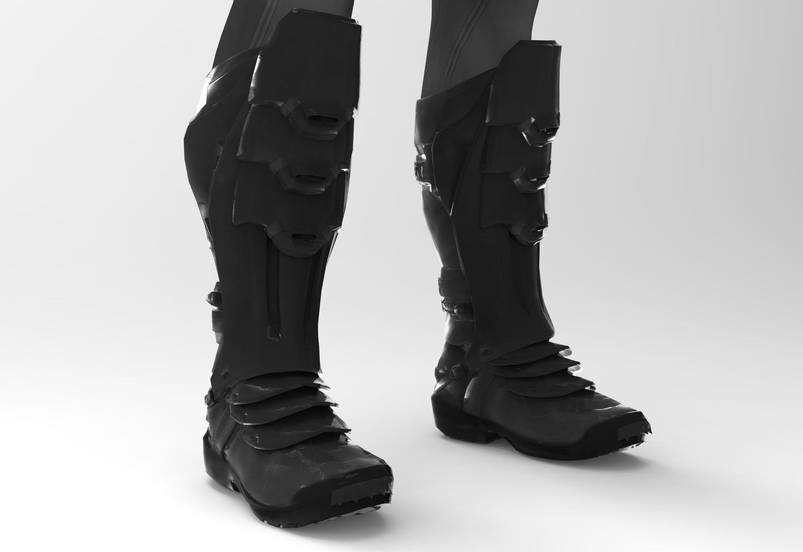 Batman costume 3D model_16