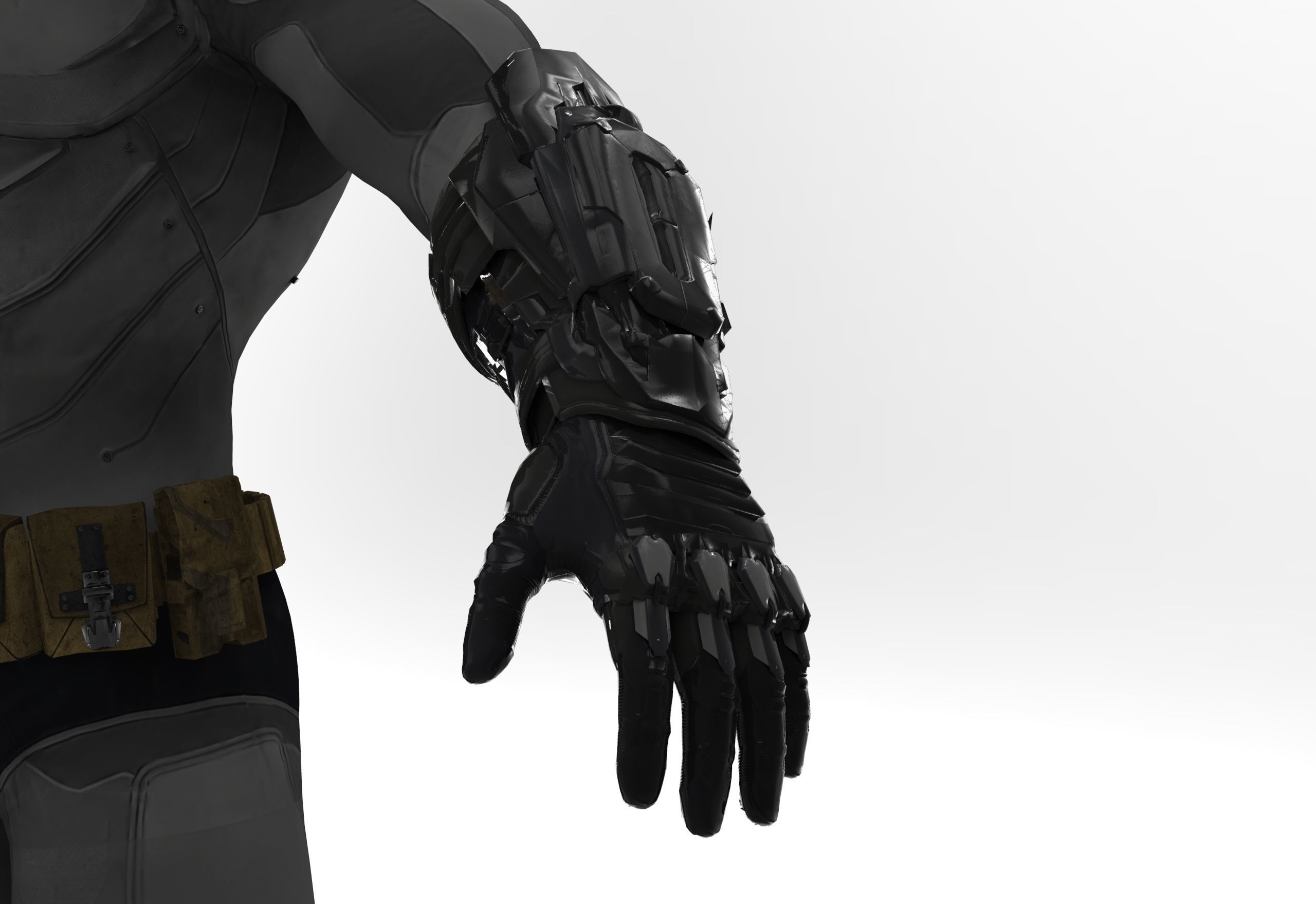 Batman costume 3D model_14