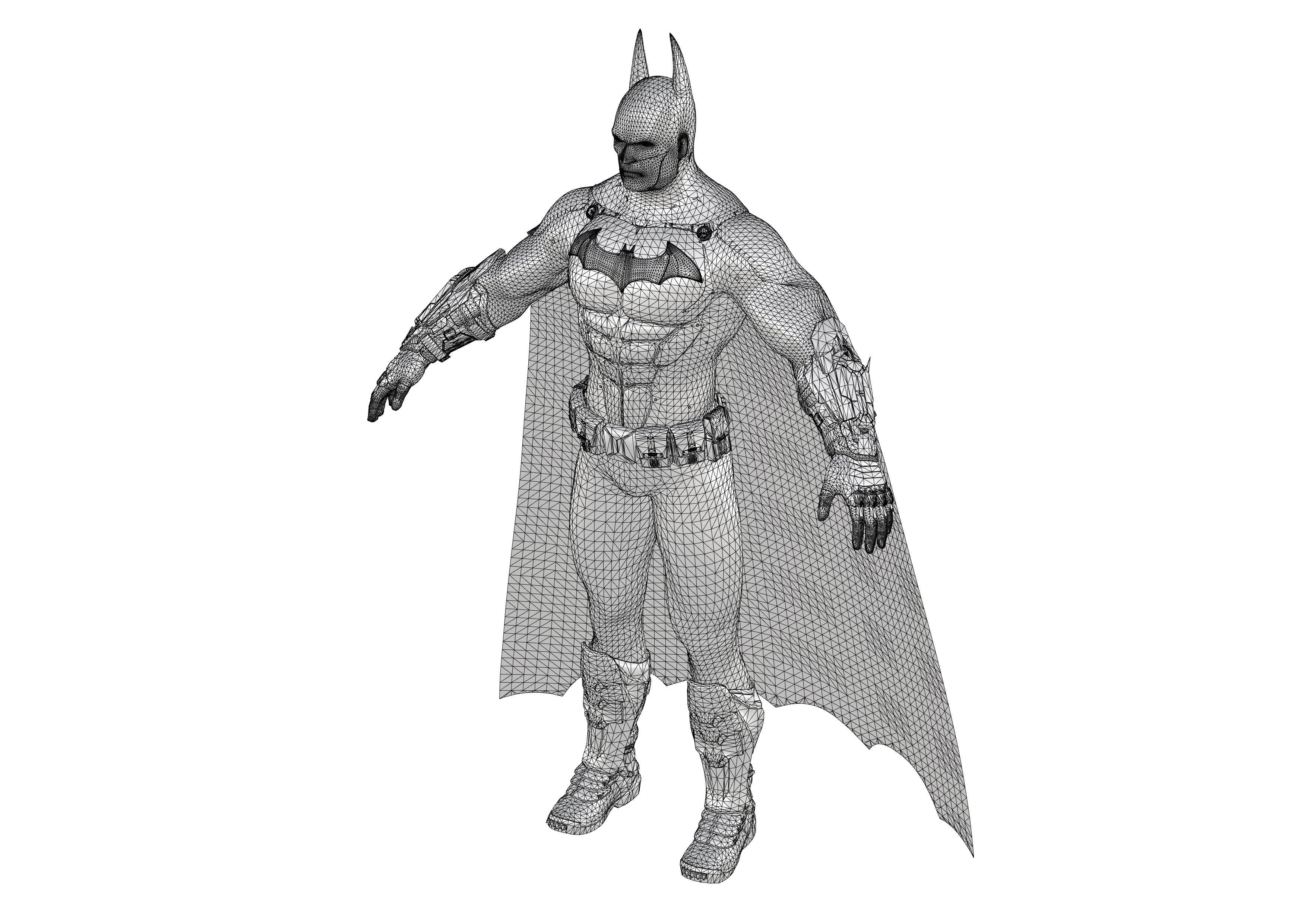 Batman costume 3D model_20