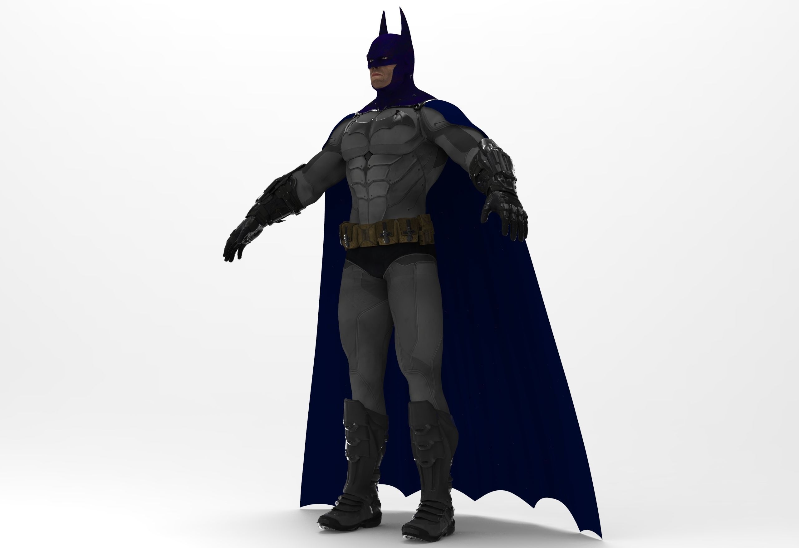 Batman costume 3D model_3