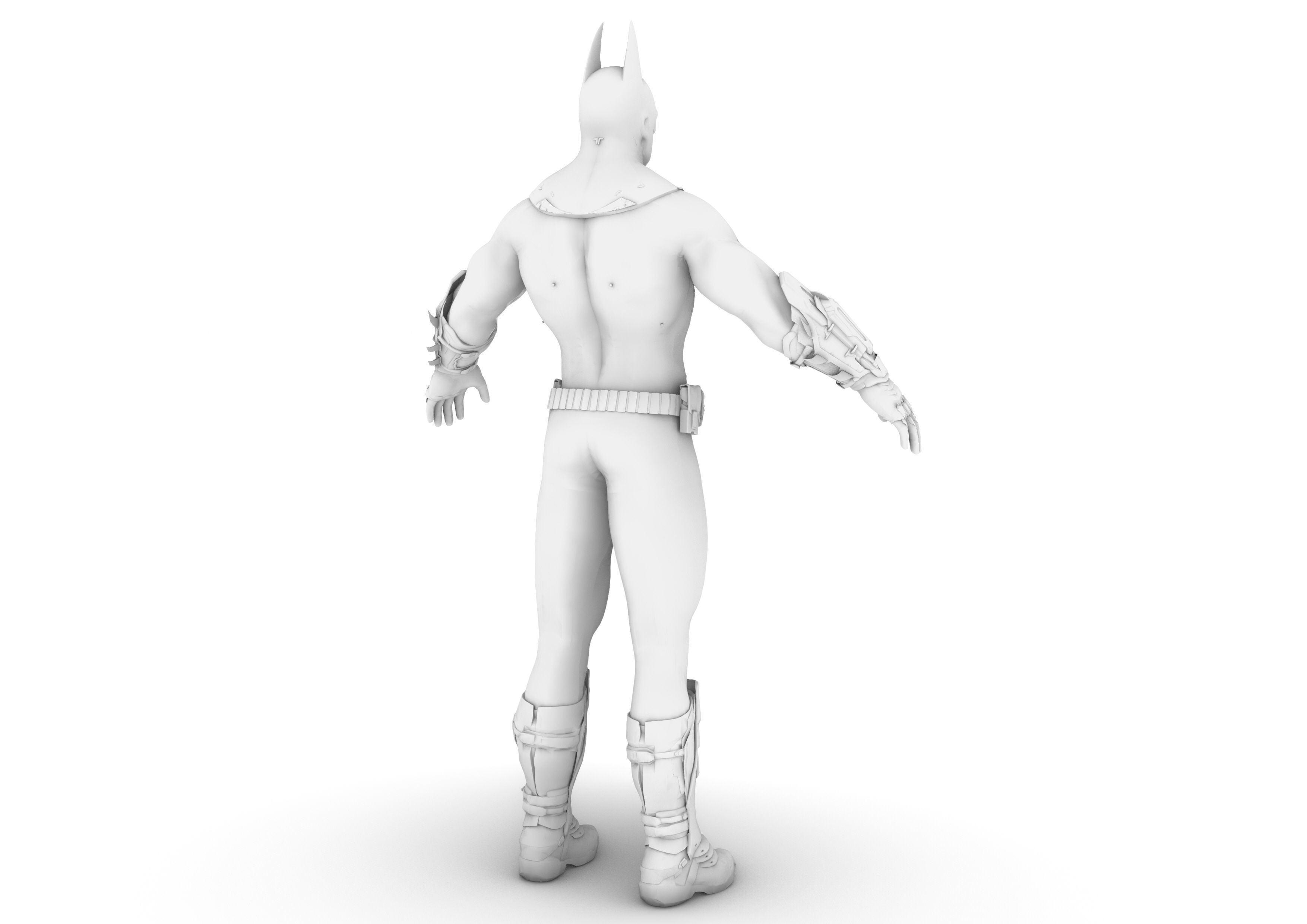 Batman costume 3D model_23