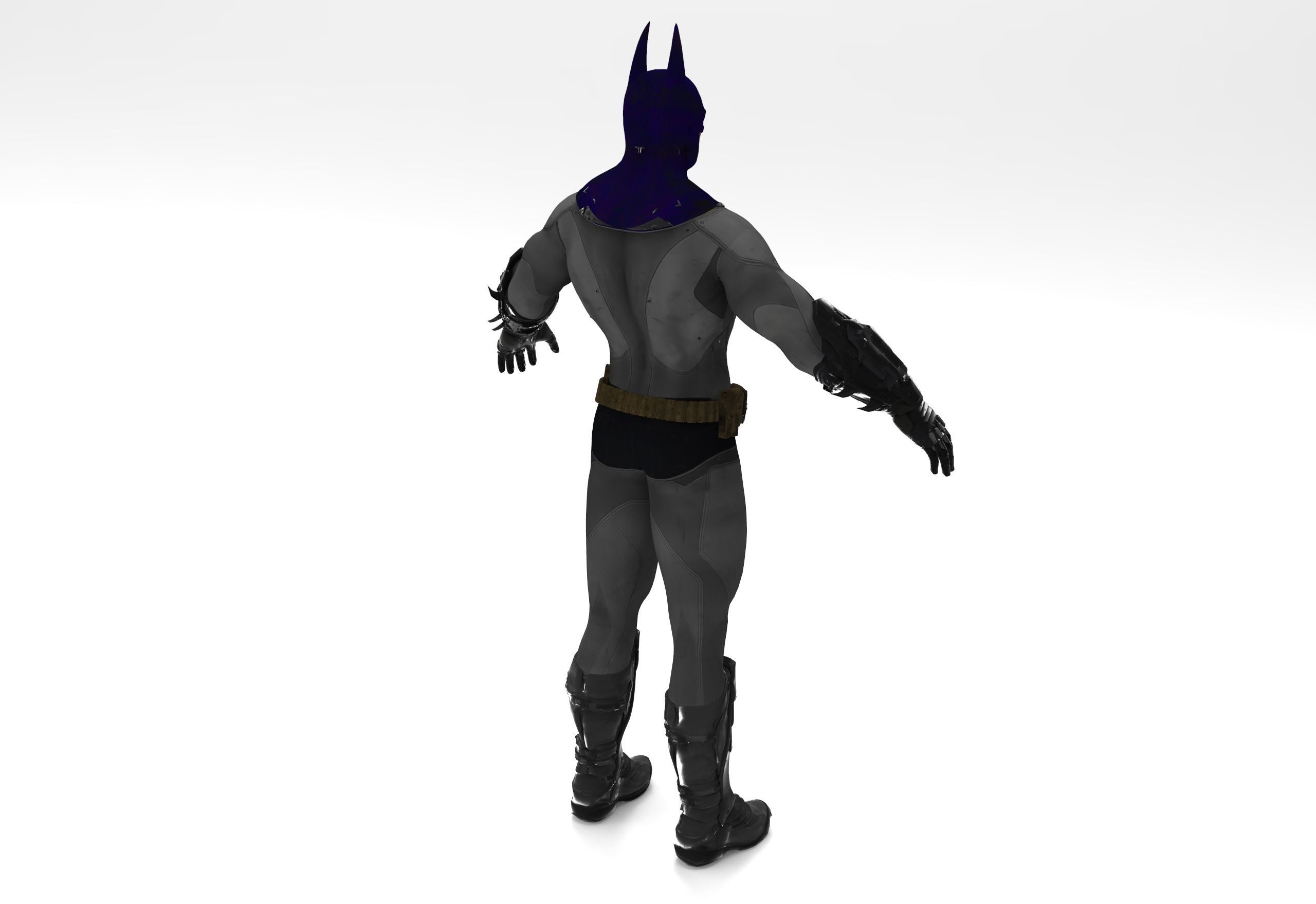 Batman costume 3D model_5