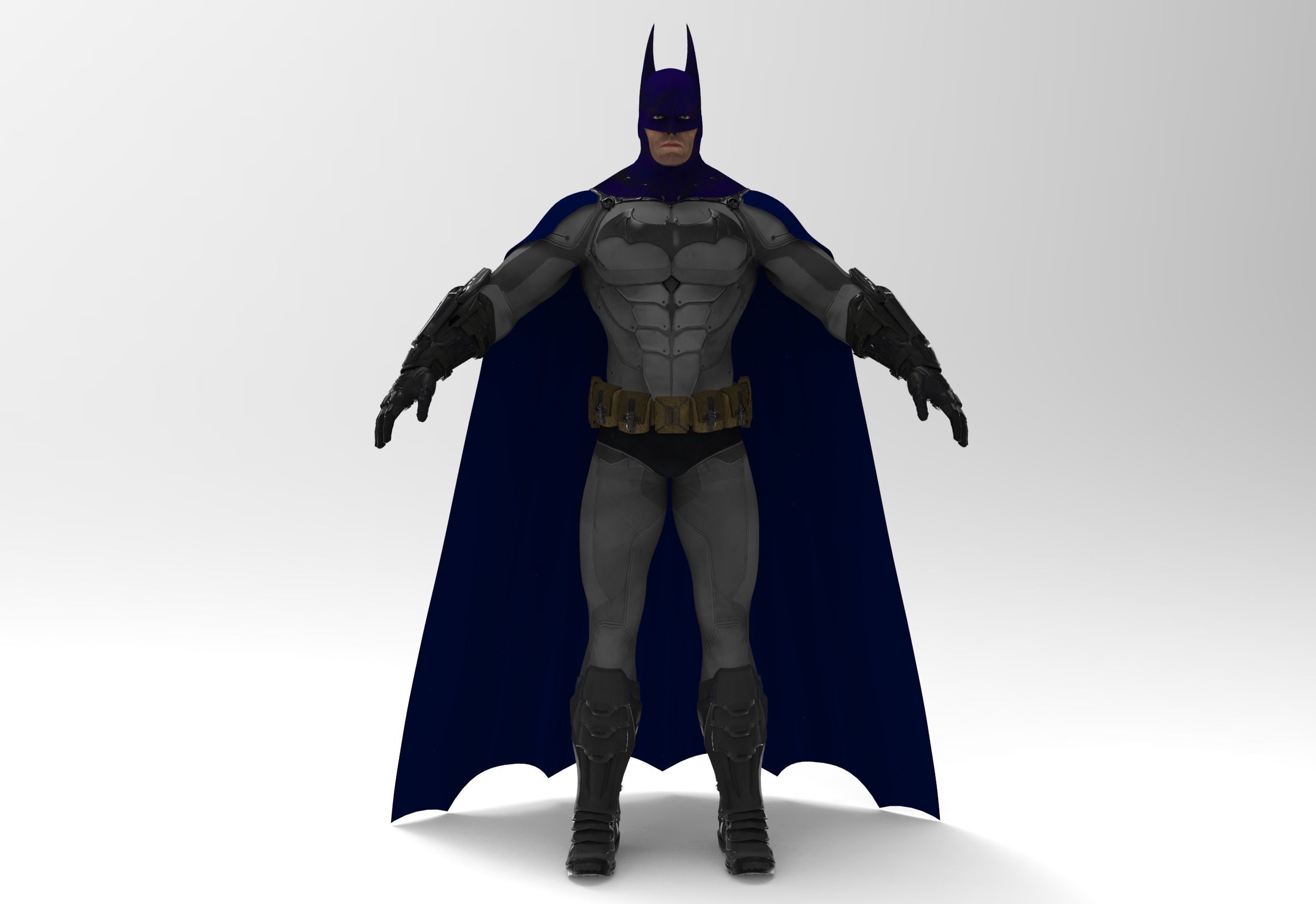 Batman costume 3D model_7