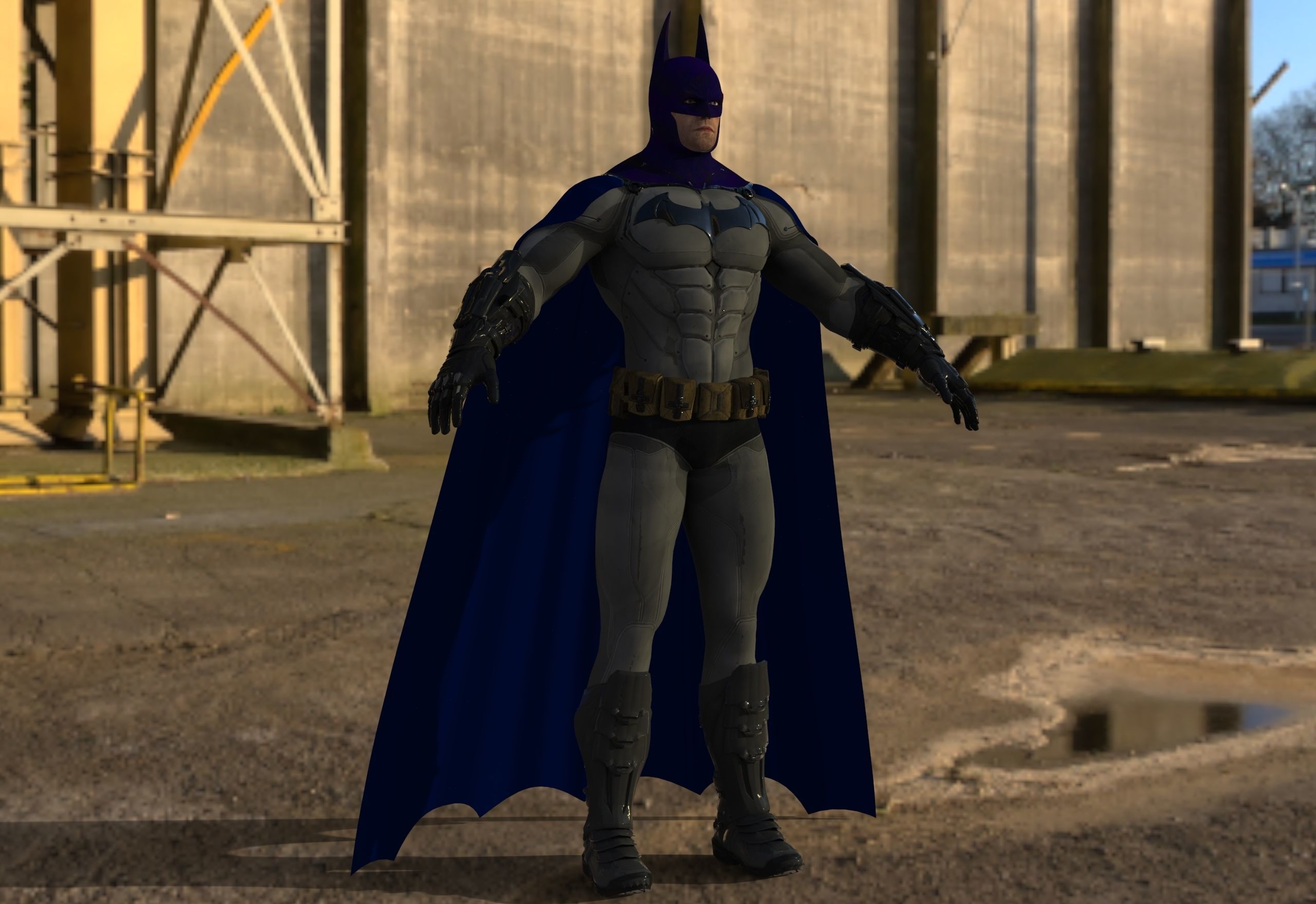 Batman costume 3D model_2