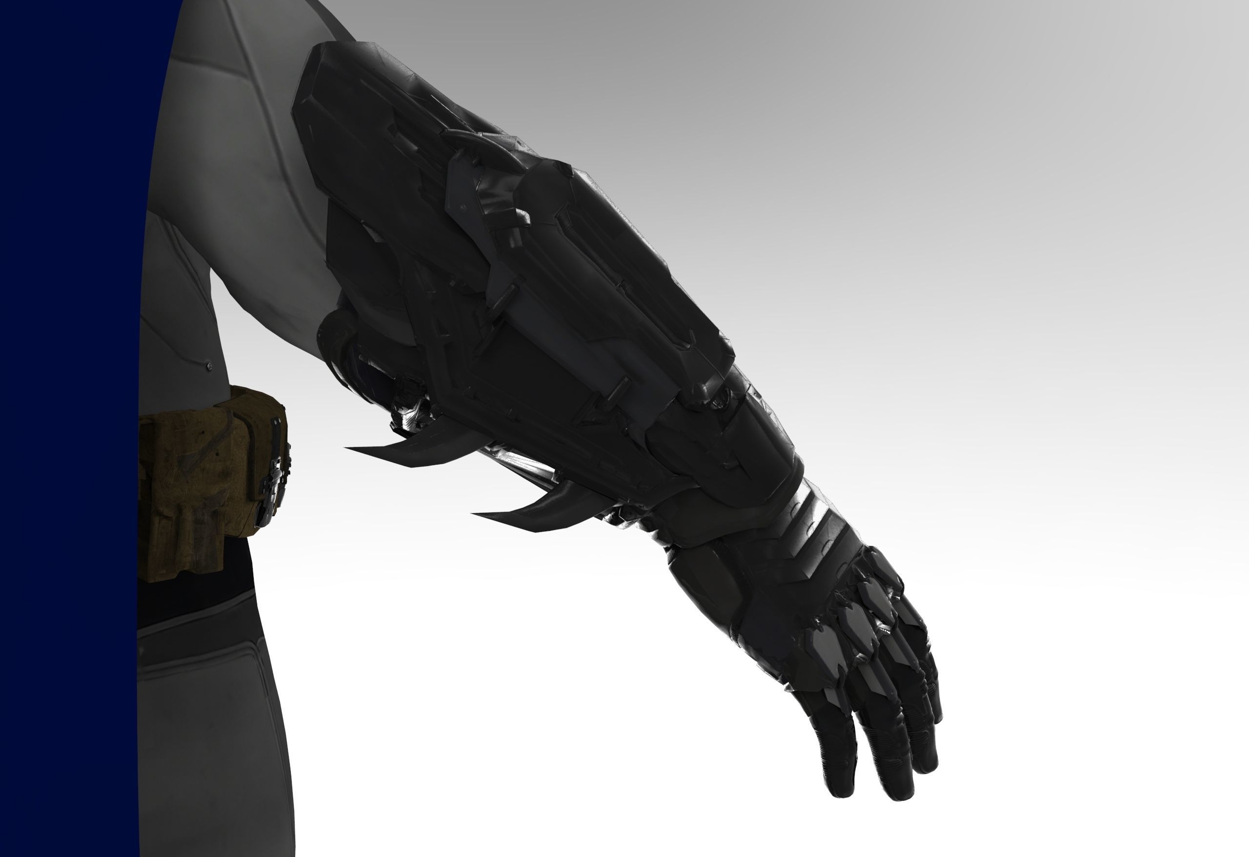 Batman costume 3D model_13