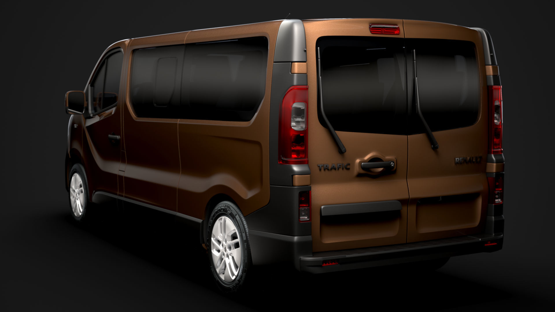Renault Trafic Minibus LWB 2020 3D model_3
