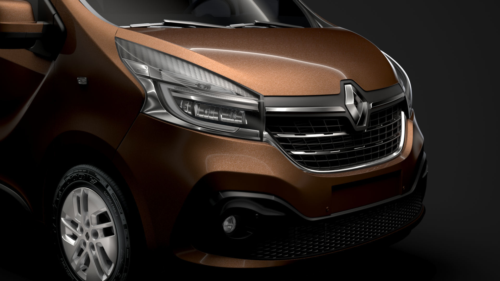 Renault Trafic Minibus LWB 2020 3D model_11