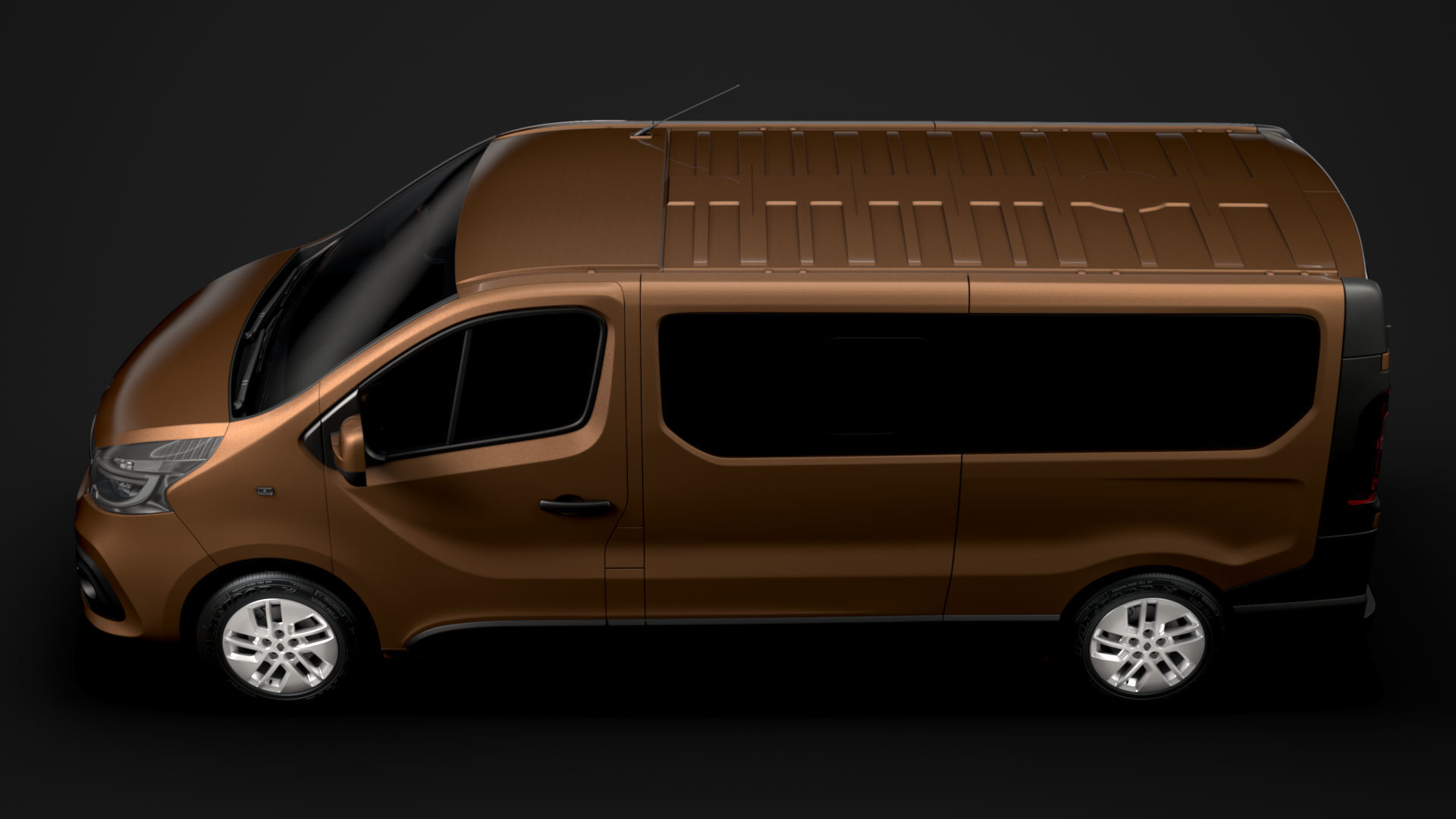 Renault Trafic Minibus LWB 2020 3D model_4