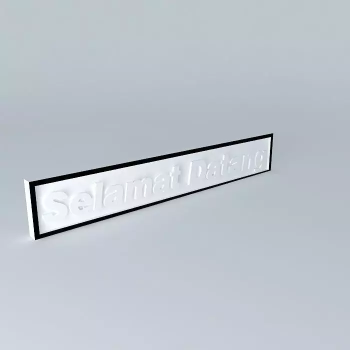 Welcome - Welcome sign Free 3D model