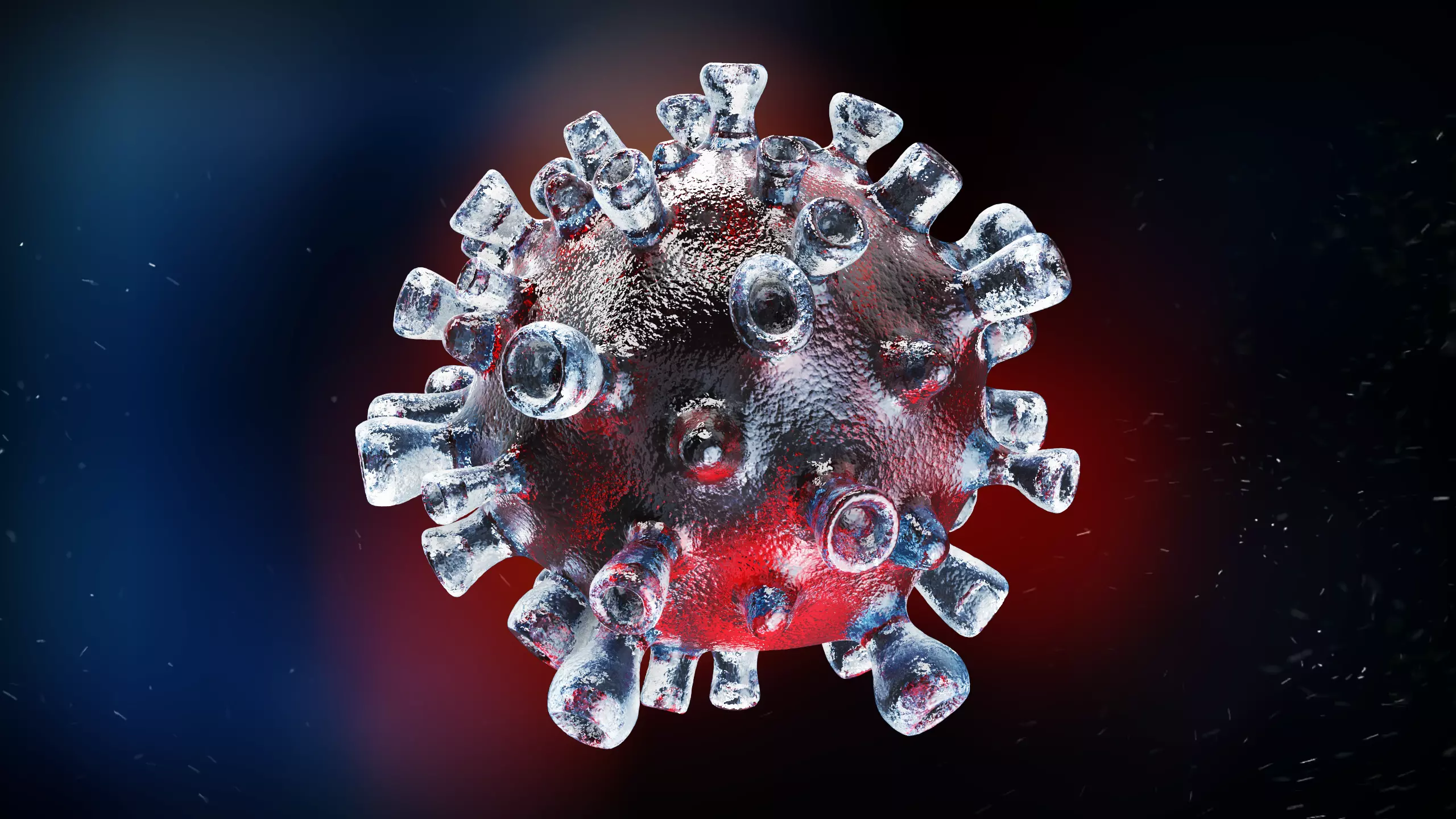 Virus corona Low-poly 3D model
