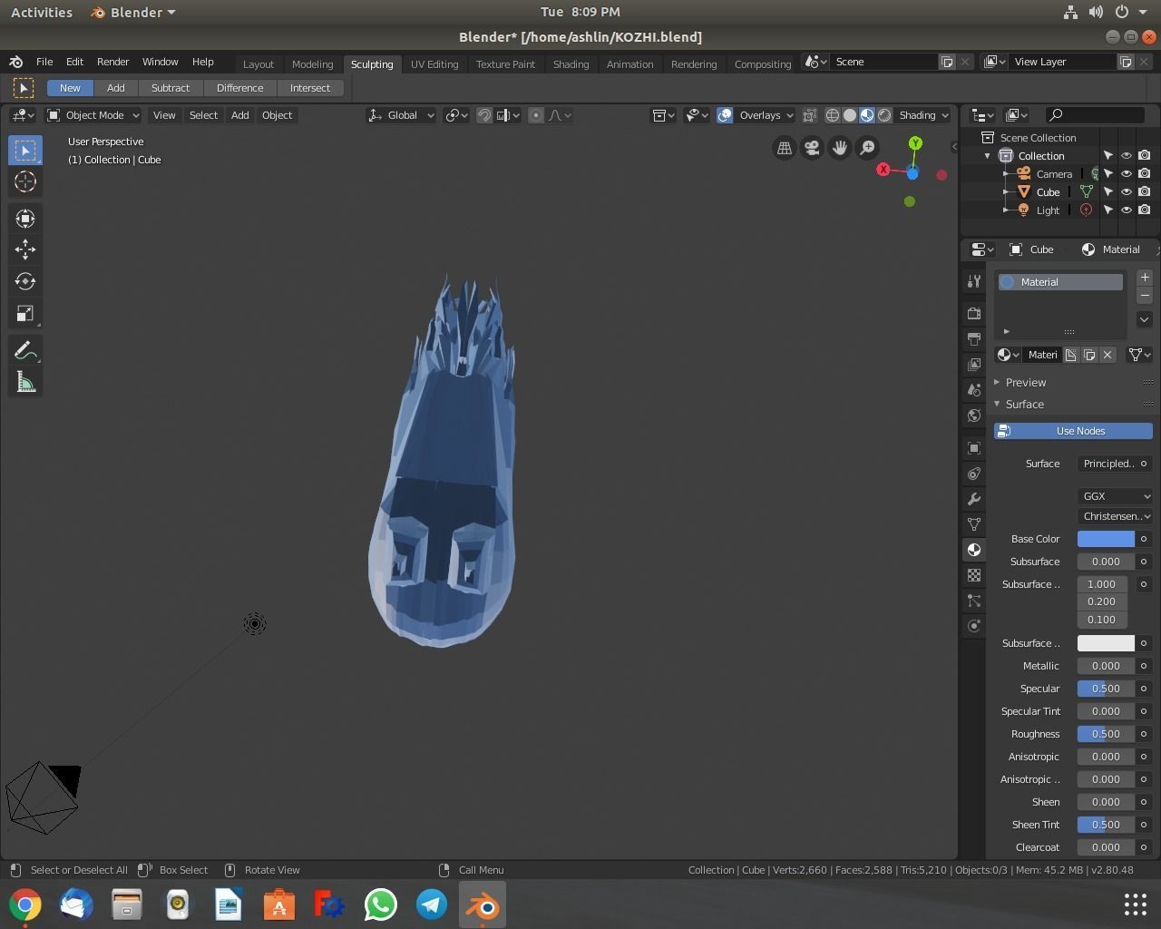 Hen model chicken Free low-poly 3D model_5