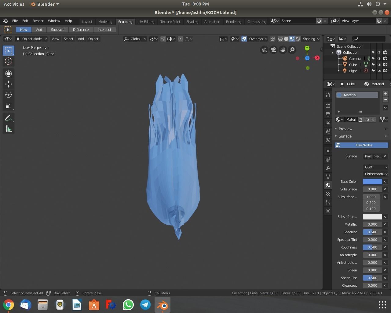 Hen model chicken Free low-poly 3D model_1