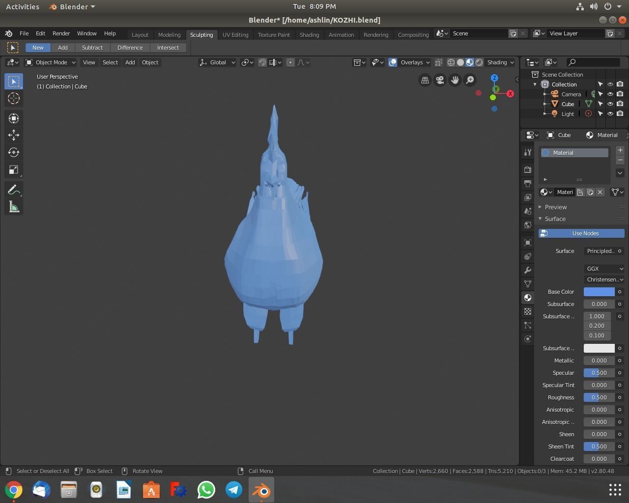 Hen model chicken Free low-poly 3D model_8
