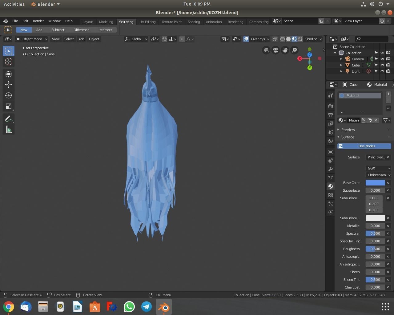 Hen model chicken Free low-poly 3D model_4