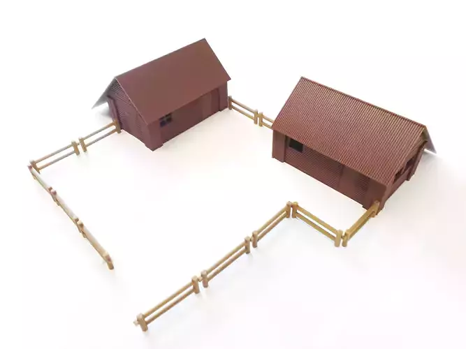FARMHOUSE toy house 3D print model