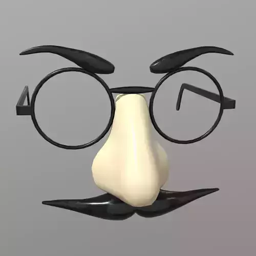 Novelty Glasses Low-poly 3D model