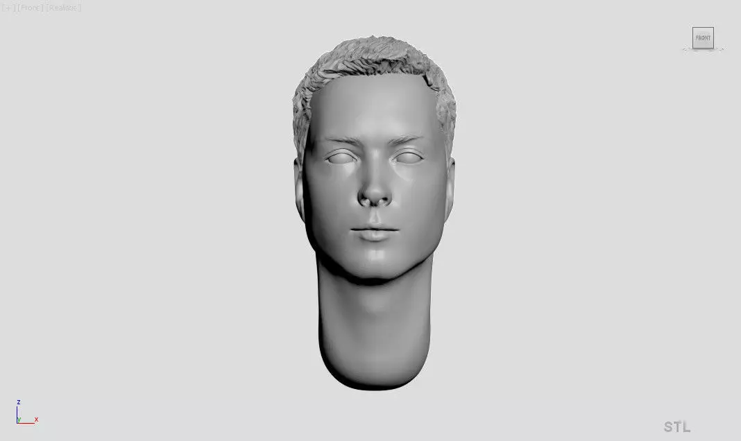 Head of a man - Ukrainian - 35th Scale 3D print model