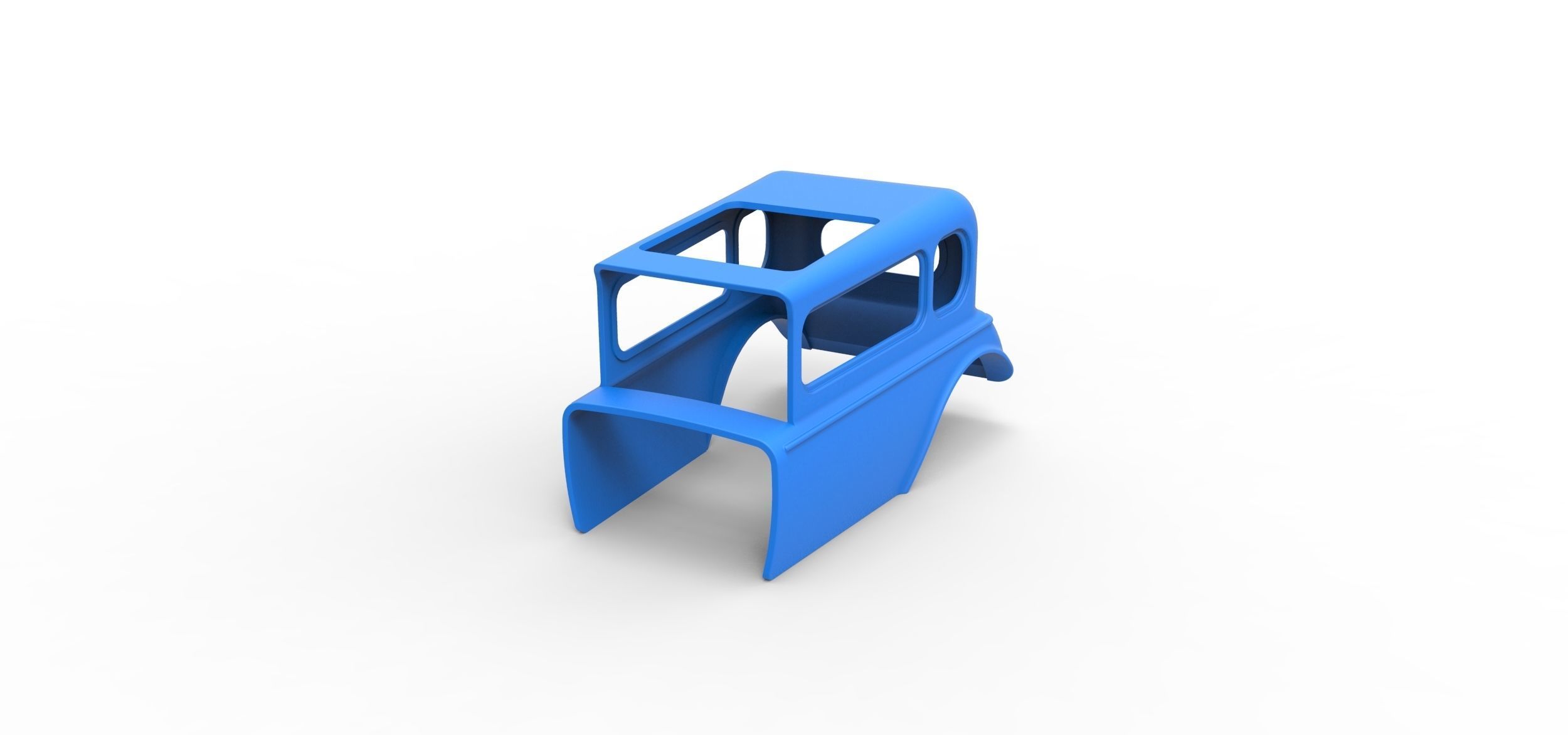Shell model for Hot rod mud dragster Scale 1 to 12 3D print model_2