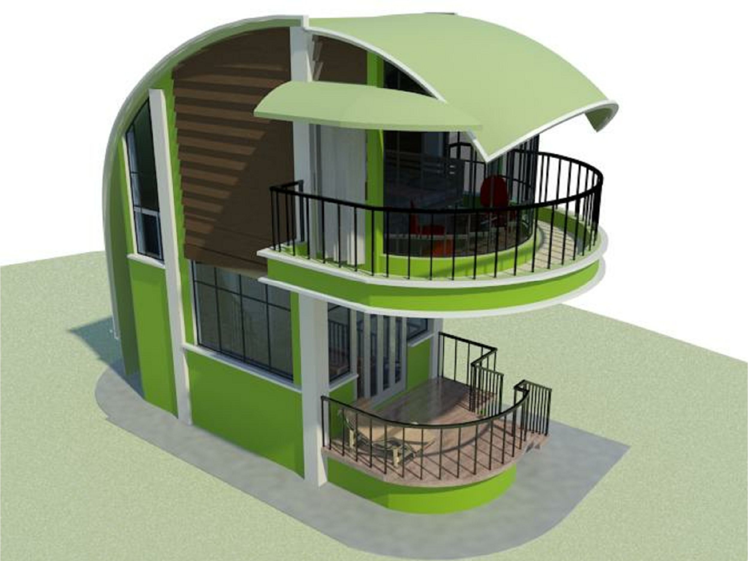 2 Storey Concept iGloo 3D model_2