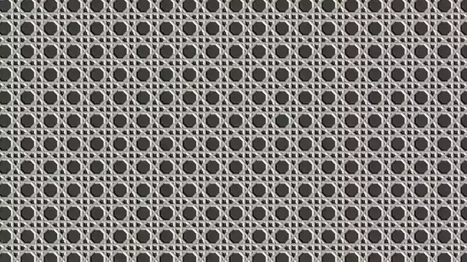 Canework for furniture  Mesh Cane webbing Free 3D model
