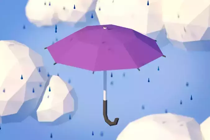 Low Poly Umbrella