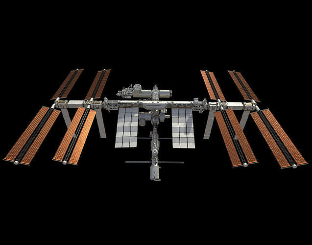 International Space Station ISS 2019 3D model