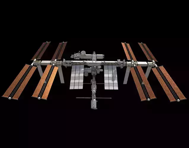 International Space Station ISS 2019 3D model