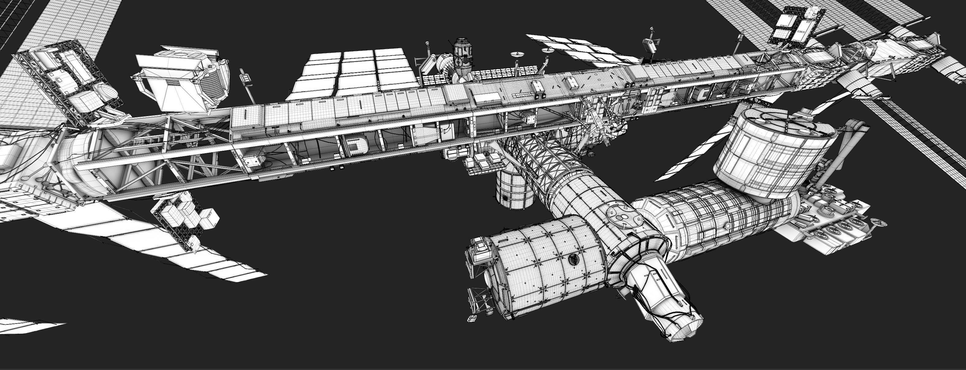 International Space Station ISS 2019 3D model_16